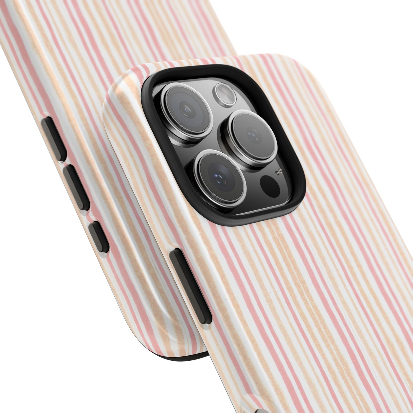 Tri Stripe Peach Phone Case