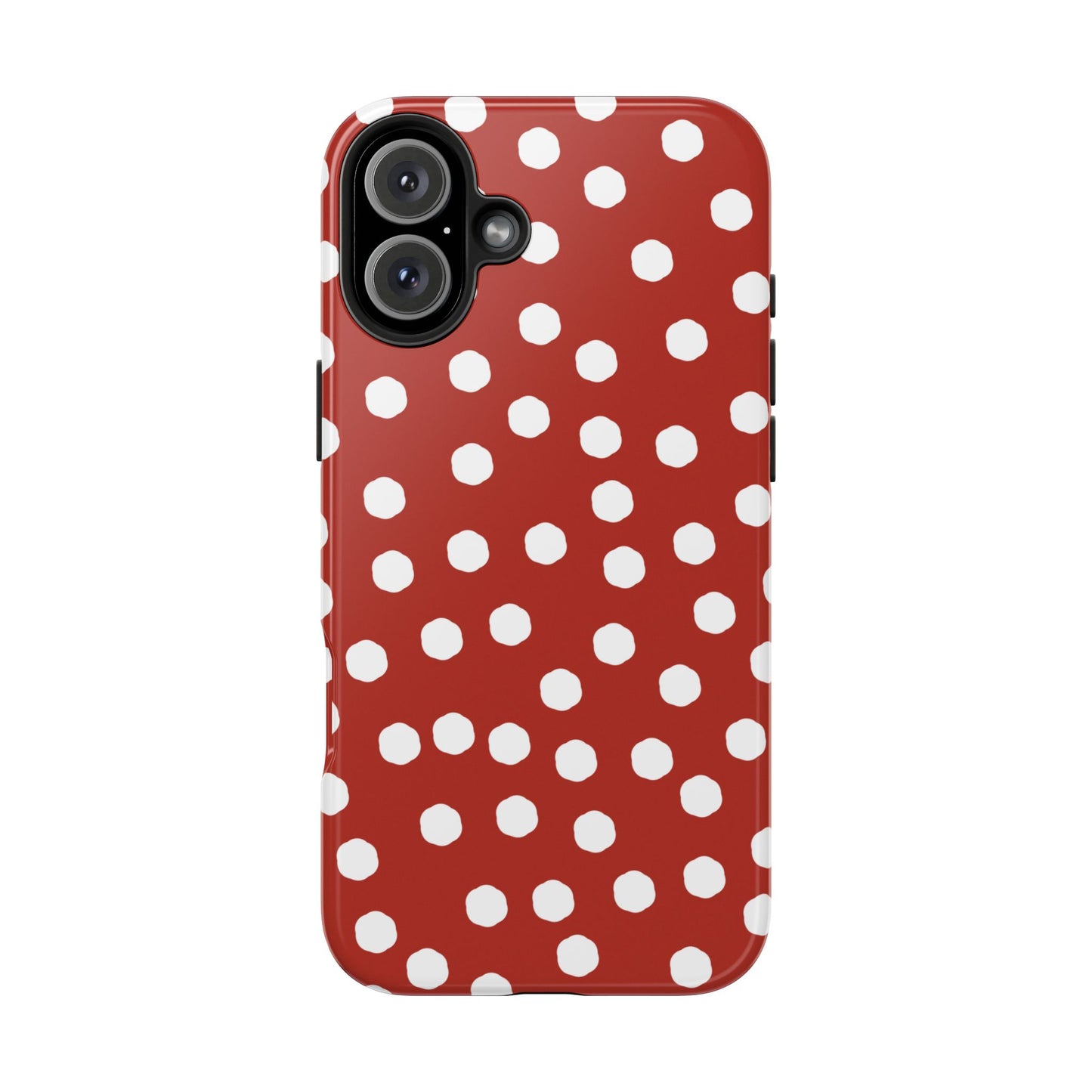 Jumbo Dots Red / White Phone Case