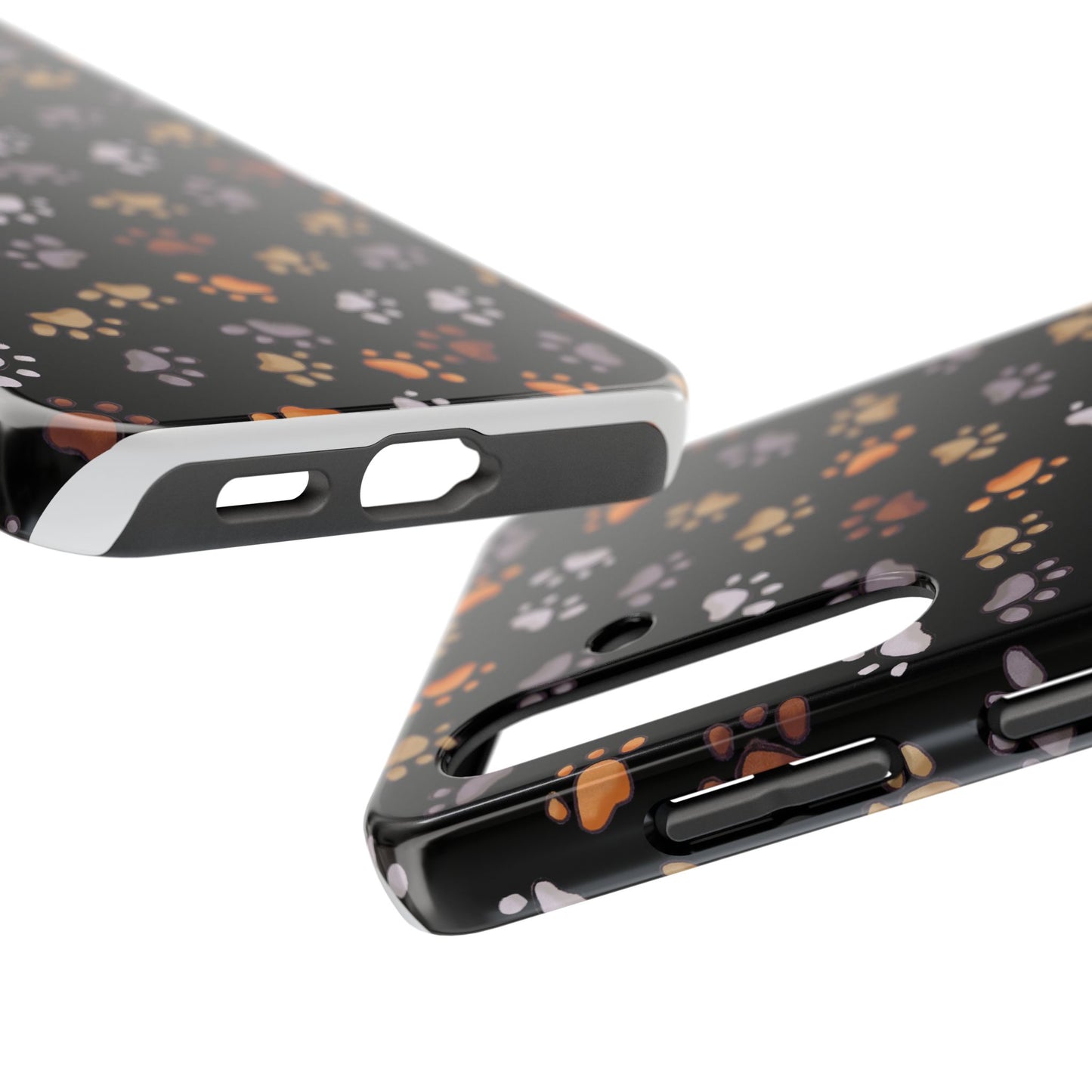Puppy Paws Black Phone Case