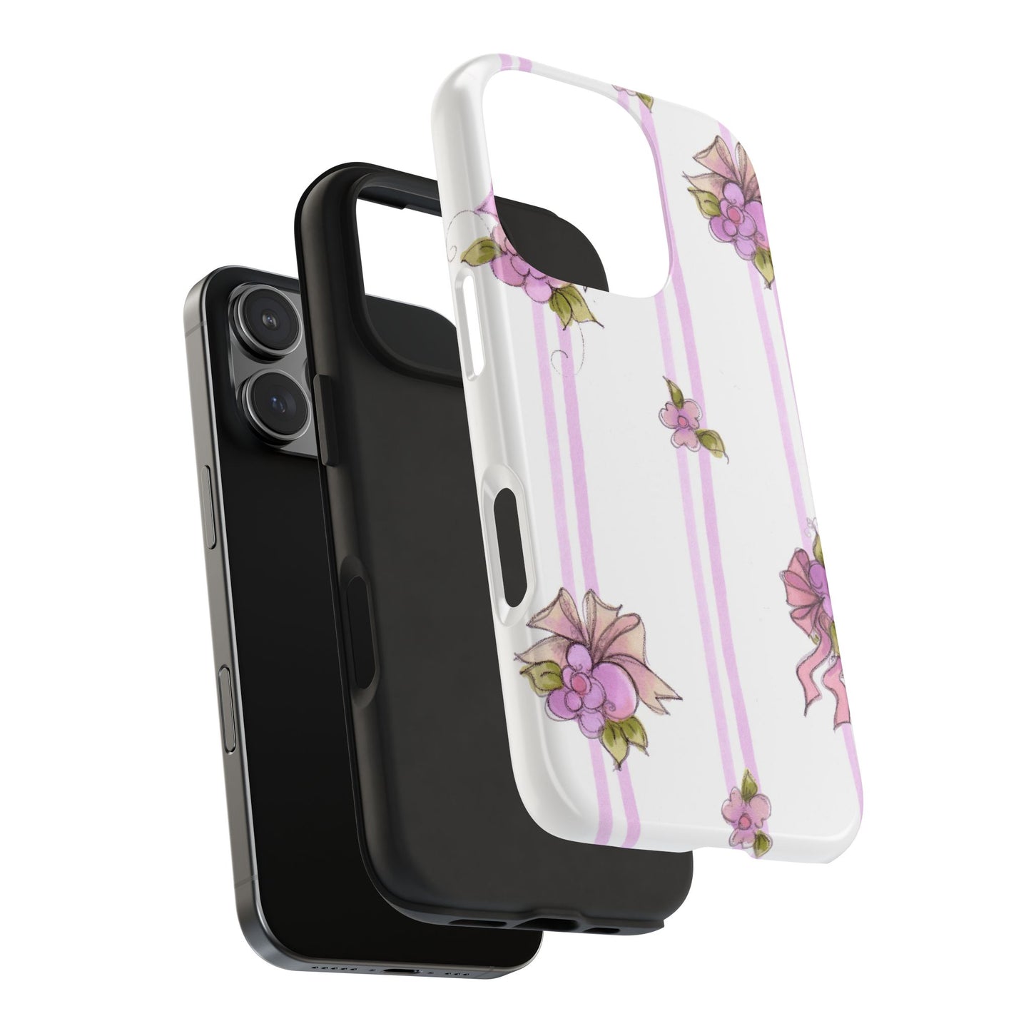 Flower Model Flower Stripe Phone Case