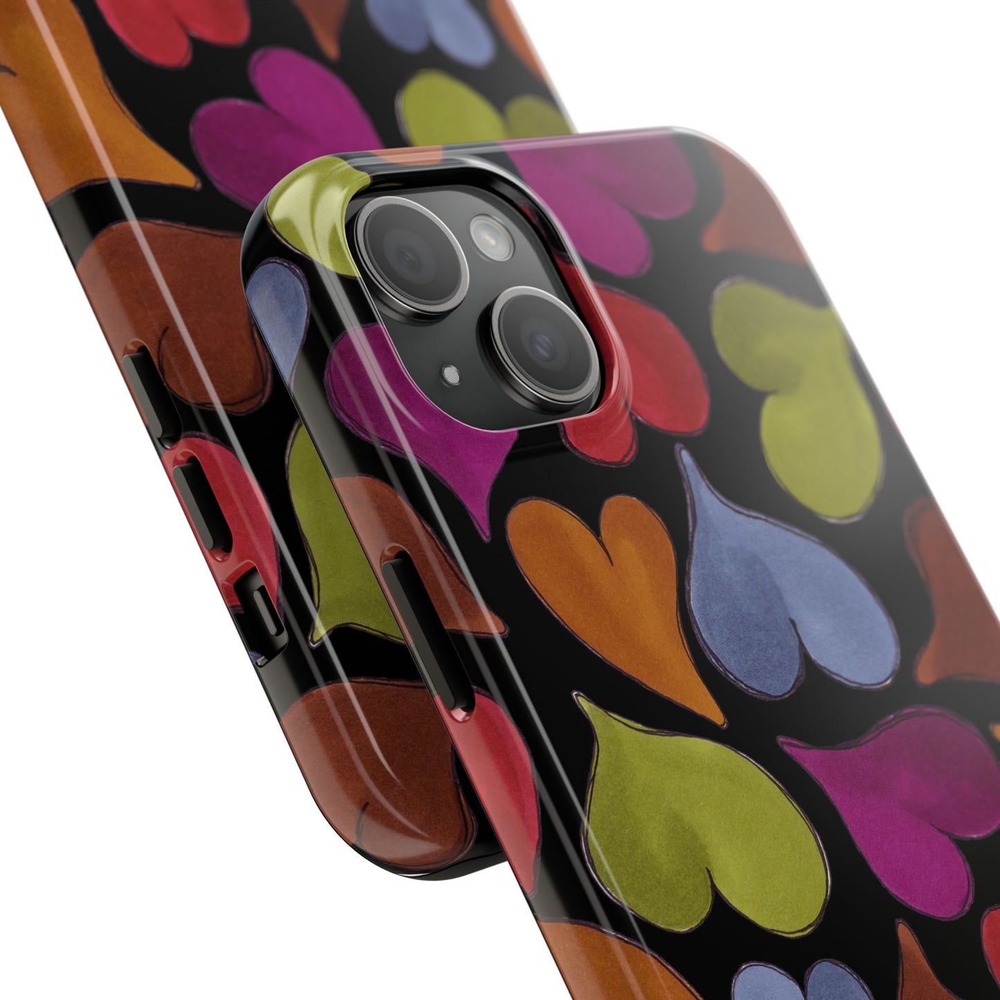 Big Hearted Black Phone Case