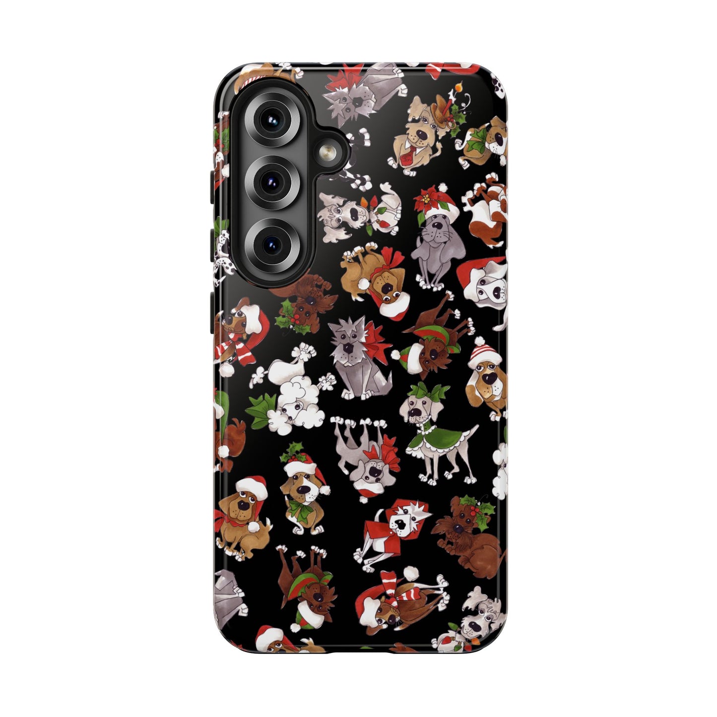 Doggie Toss Black Phone Case