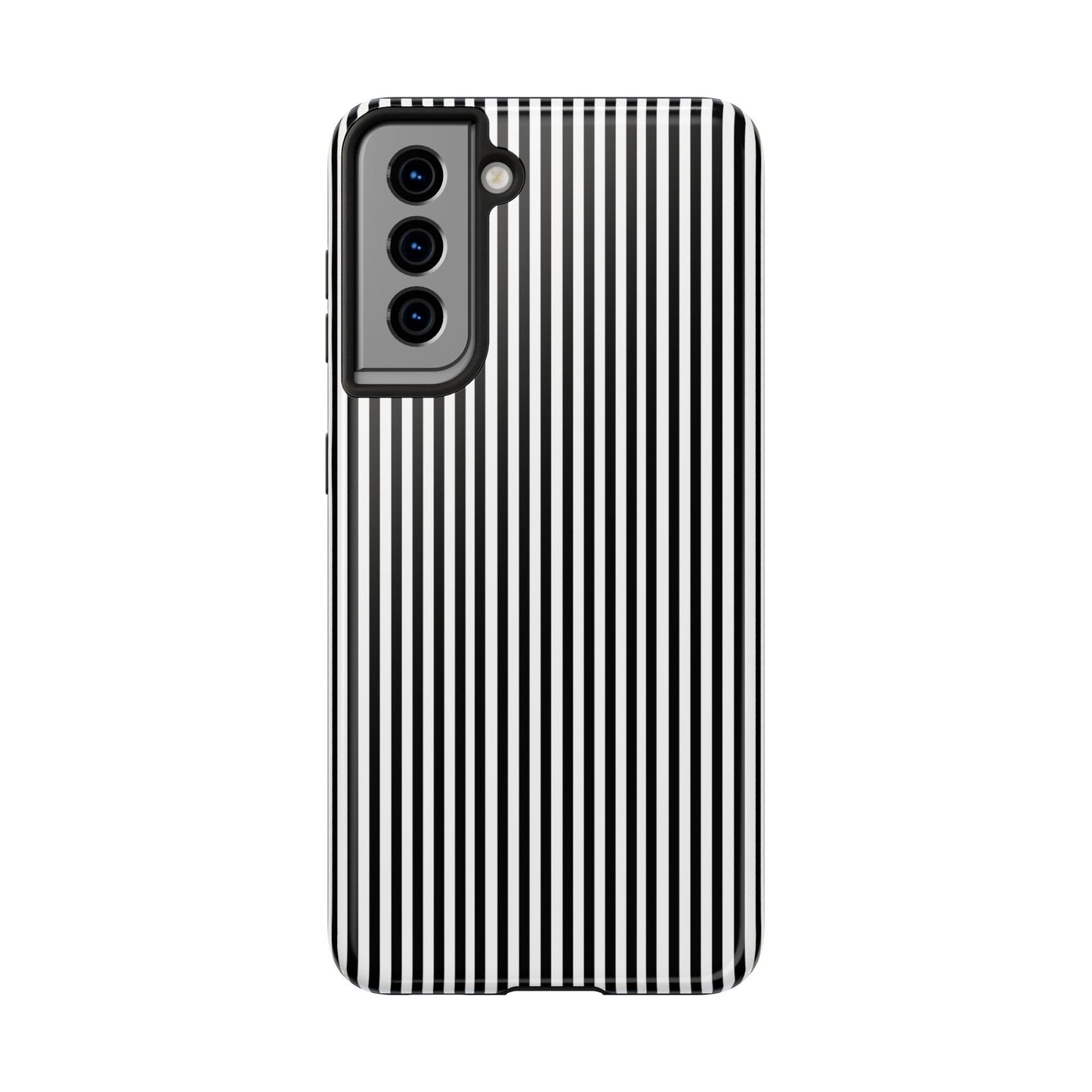 Stripe White / Black Phone Case