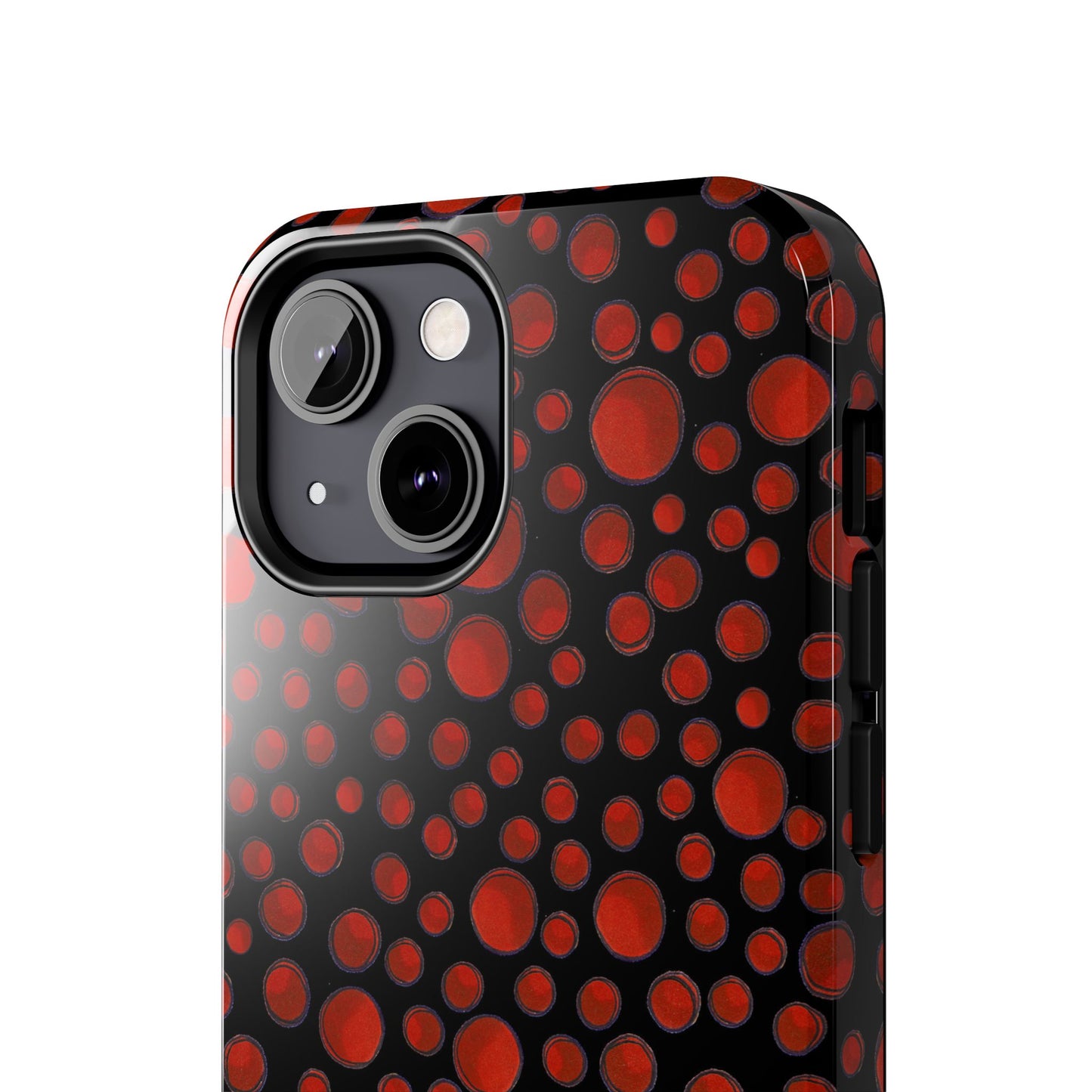 Dot Assortment Black / Red Phone Case