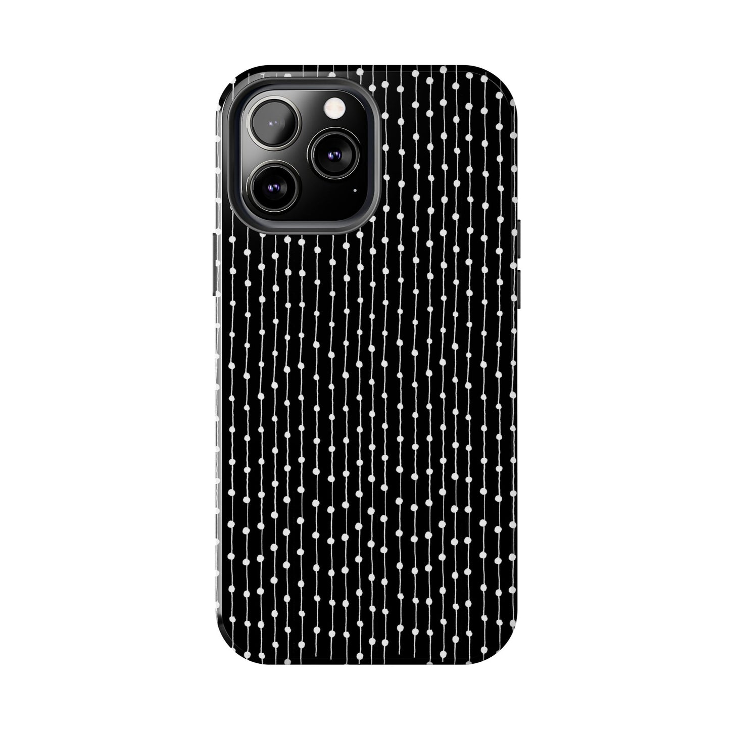 Pin Stripe Black / White Phone Case