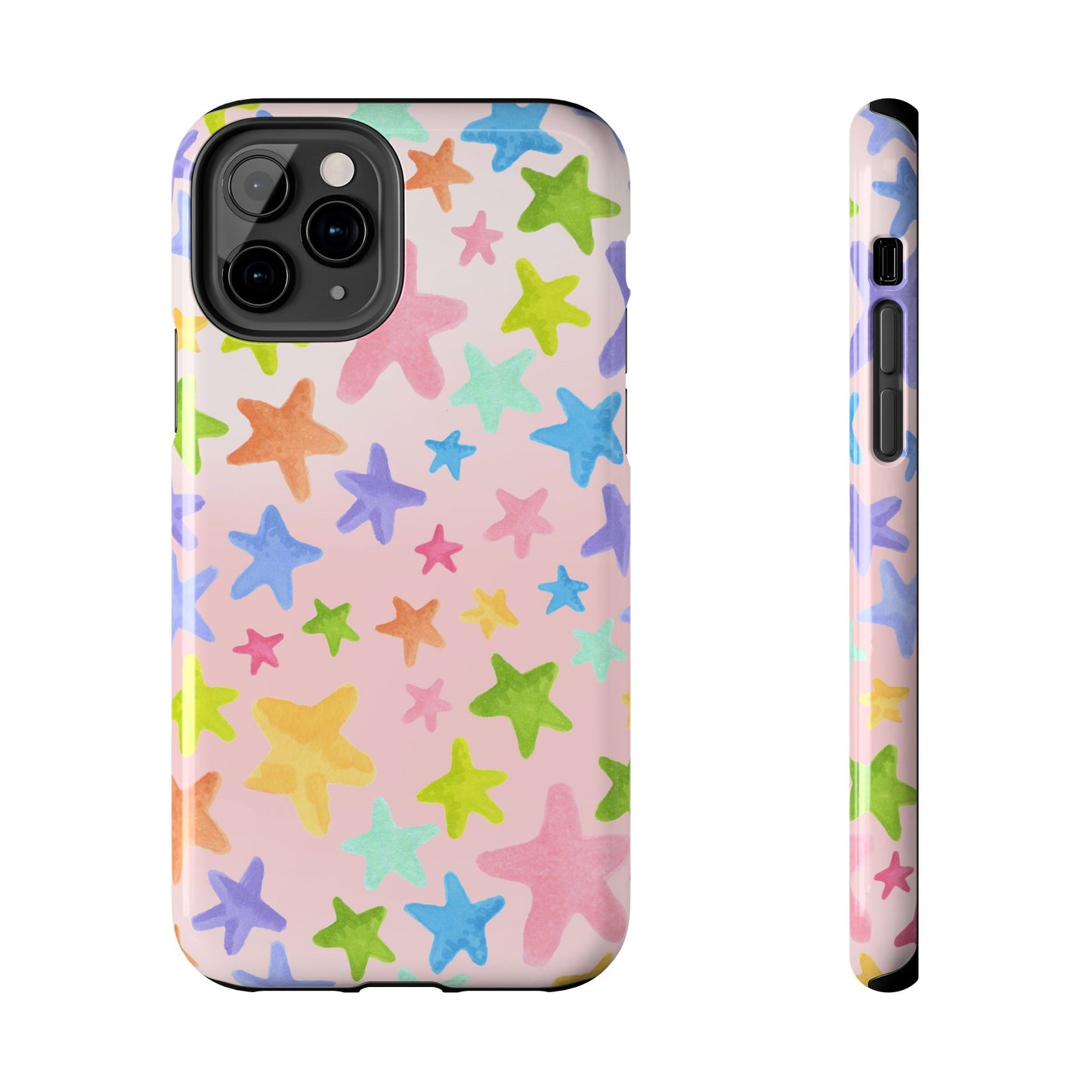 Happy Stars Pink Phone Case