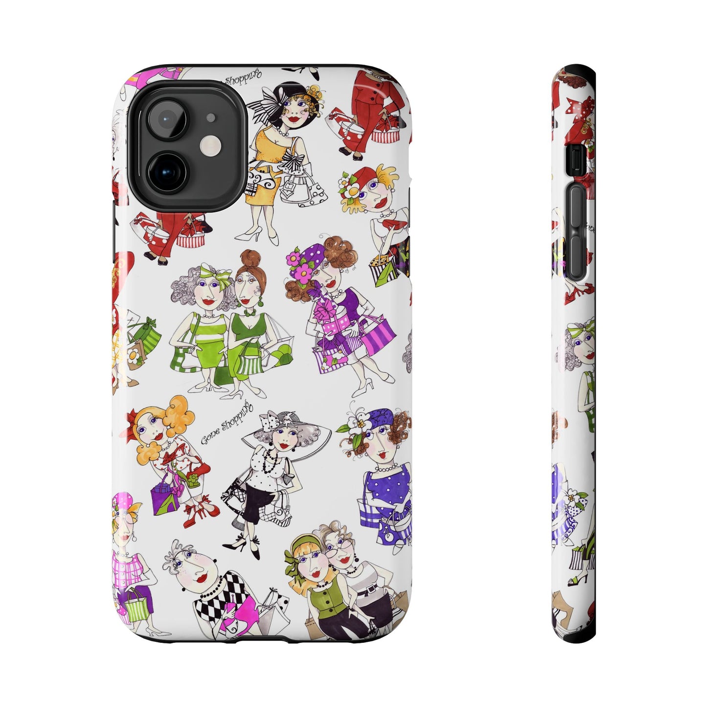 Gone Shopping Tossed White Phone Case