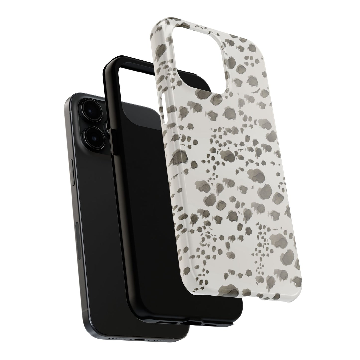 Kitty Dots Gray Phone Case