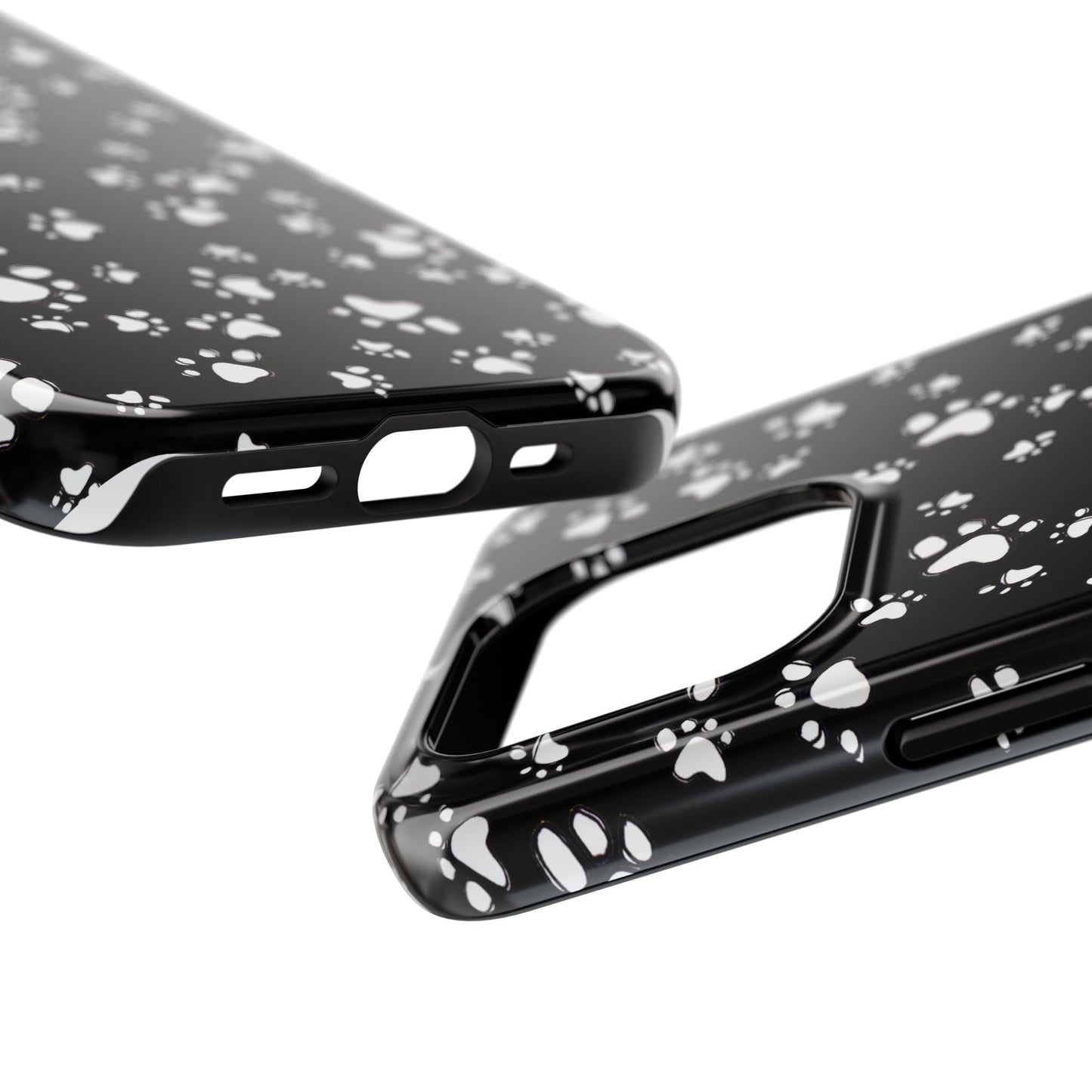 Paw Flakes Black Phone Case