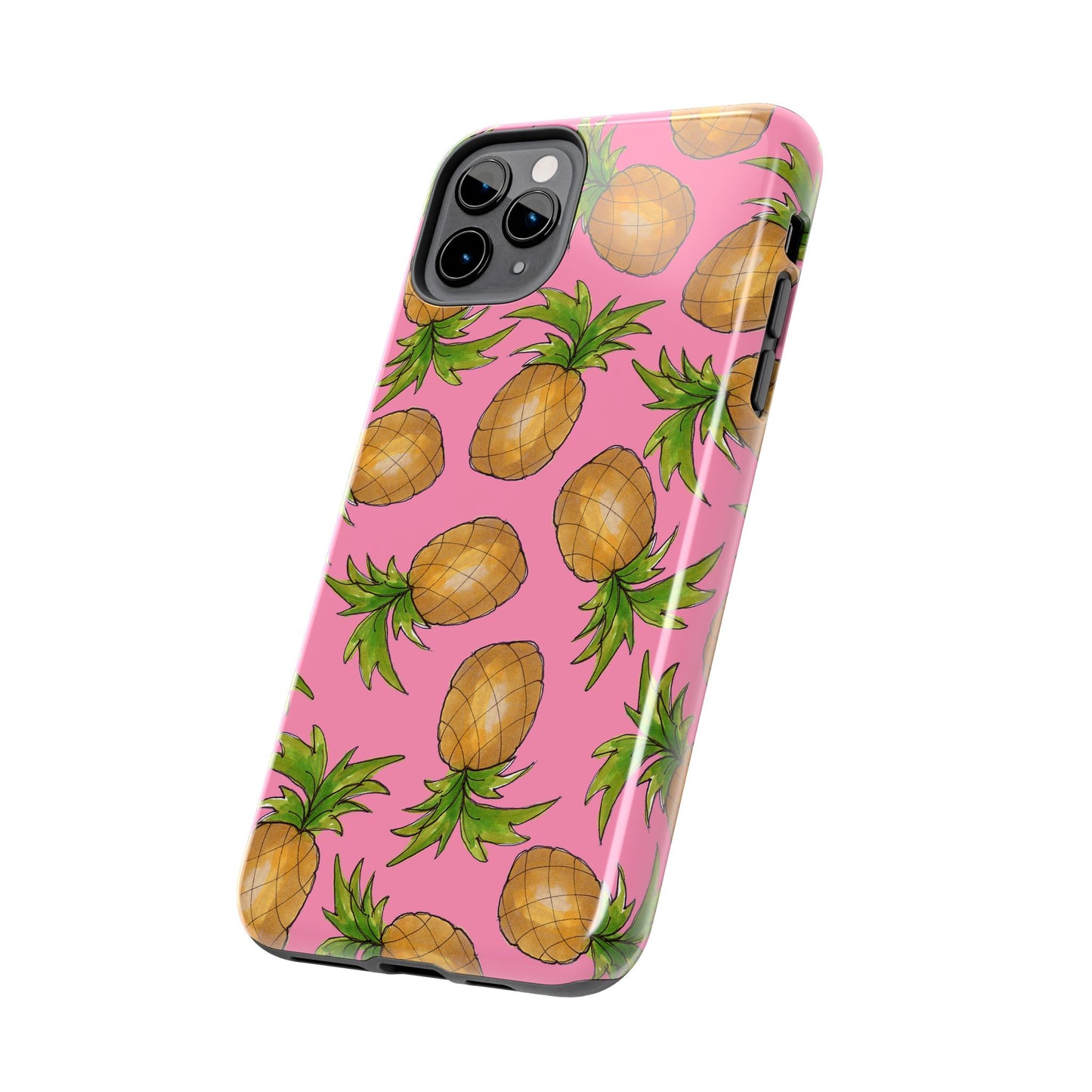 Pineapple Toss Pink Phone Case