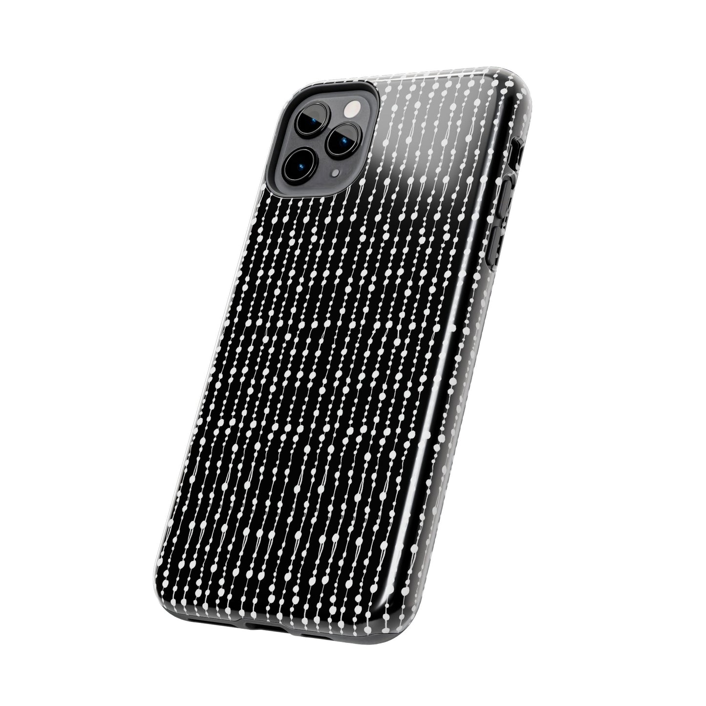 Beaded Curtain Black / White Phone Case