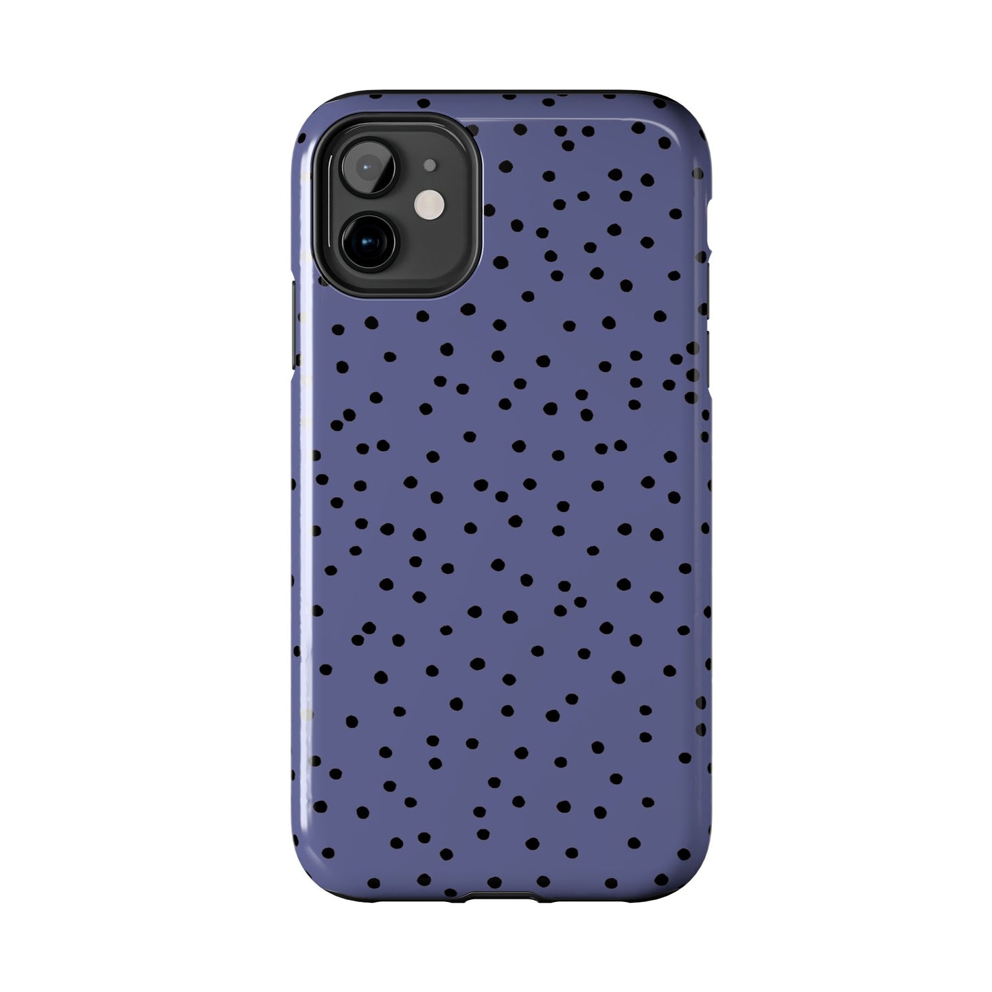 Dinky Dots Blue / Black Phone Case