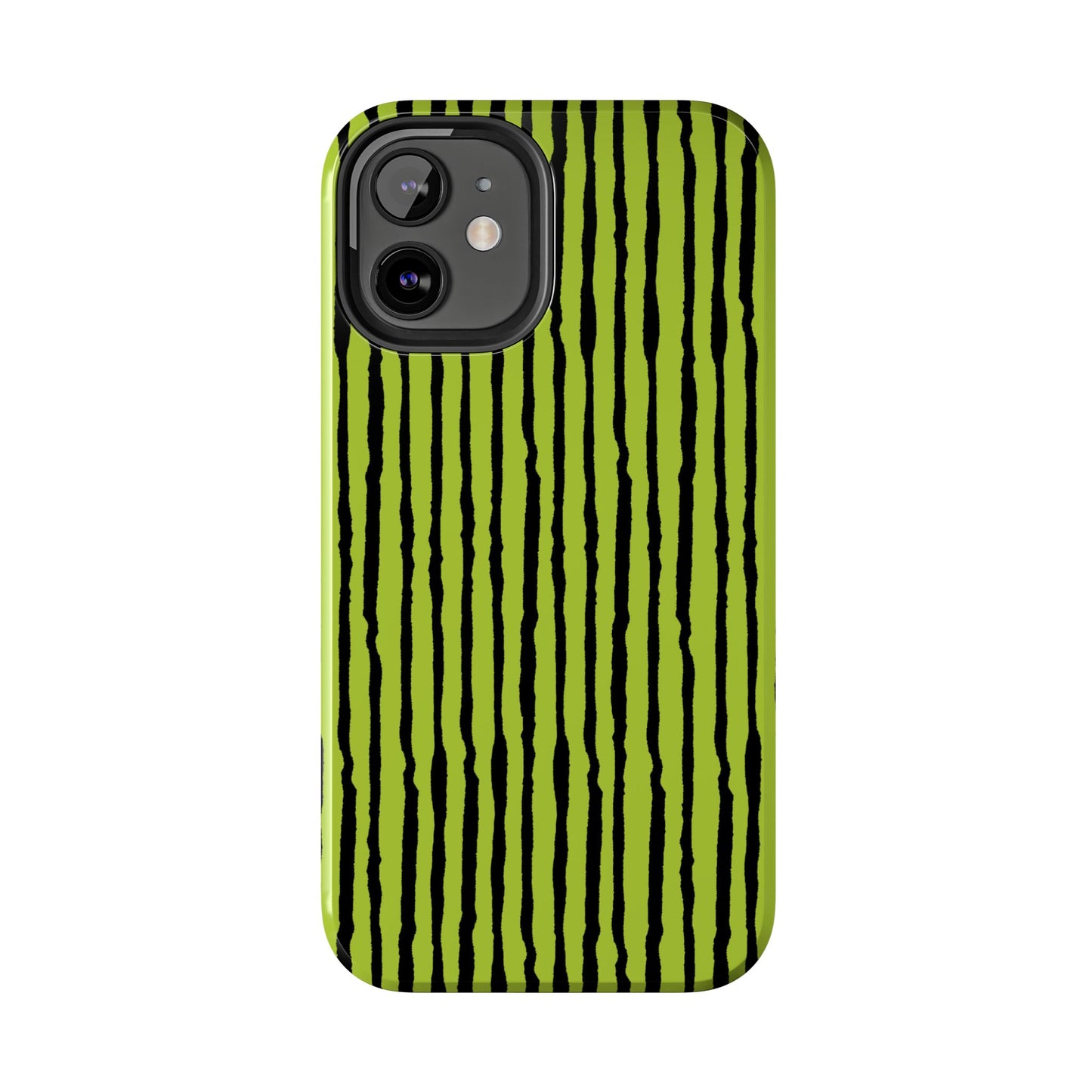 Sorta Stripe Green / Black Phone Case