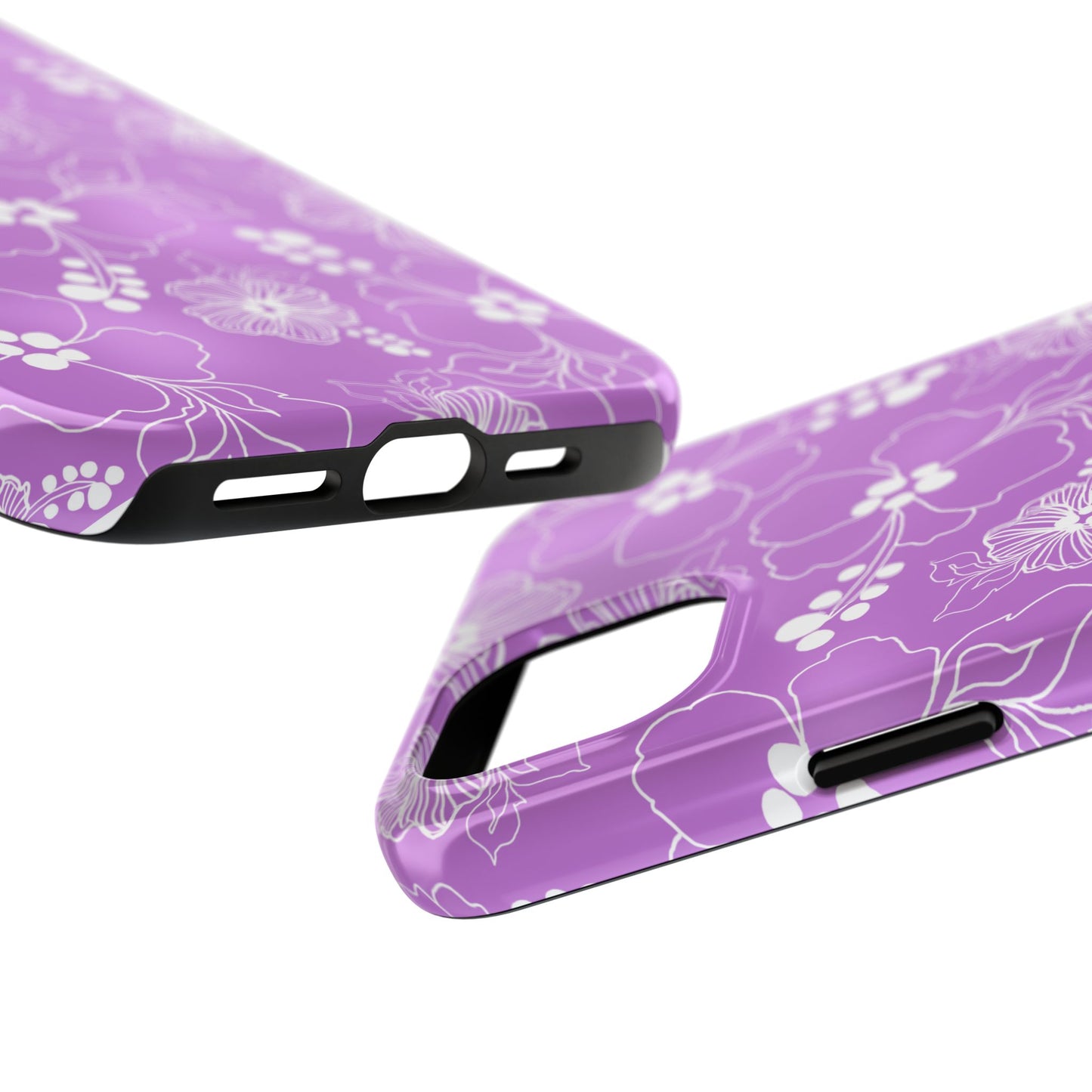 Lacey Hibiscus Orchid Phone Case