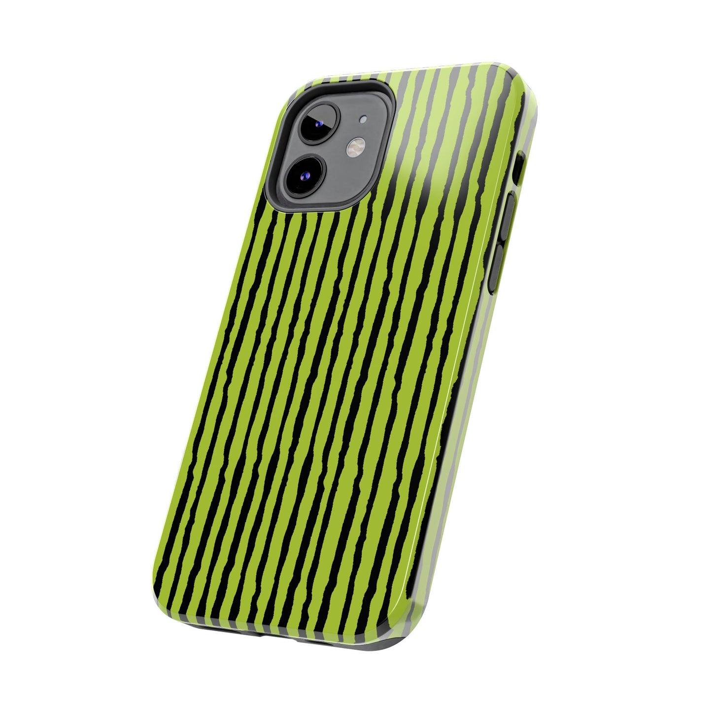 Sorta Stripe Green / Black Phone Case