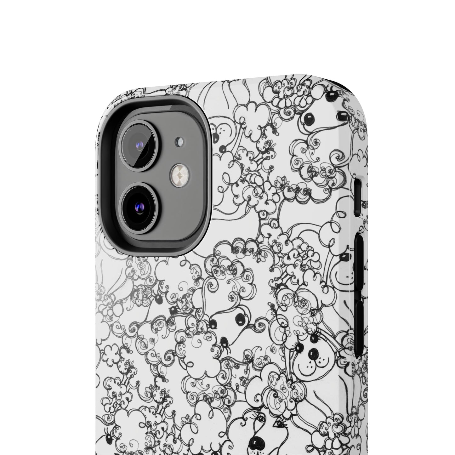 Poodle Party White Phone Case