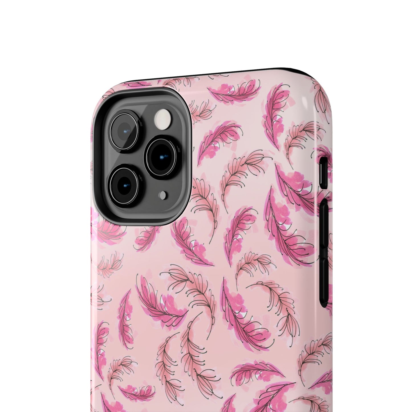Flam Feathers Pink Phone Case
