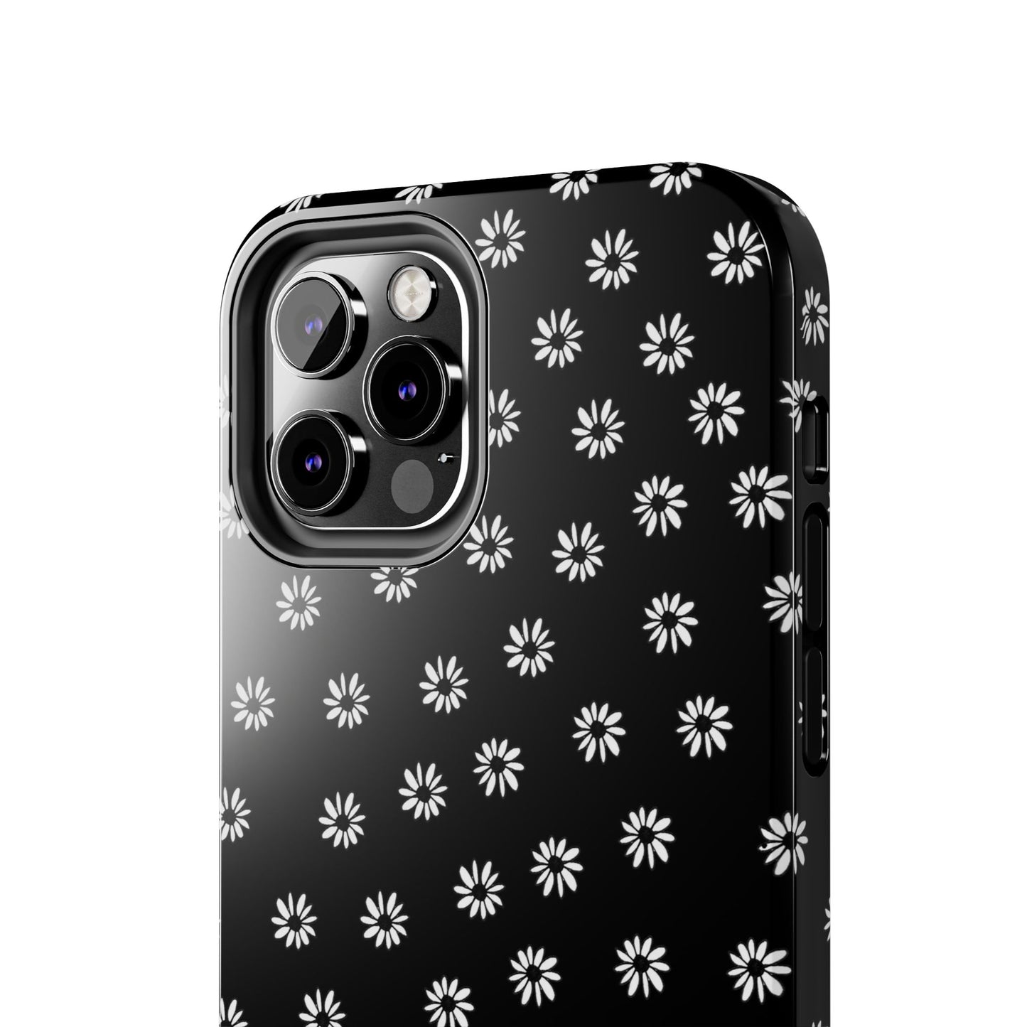 Daisy Dot Black / White Phone Case