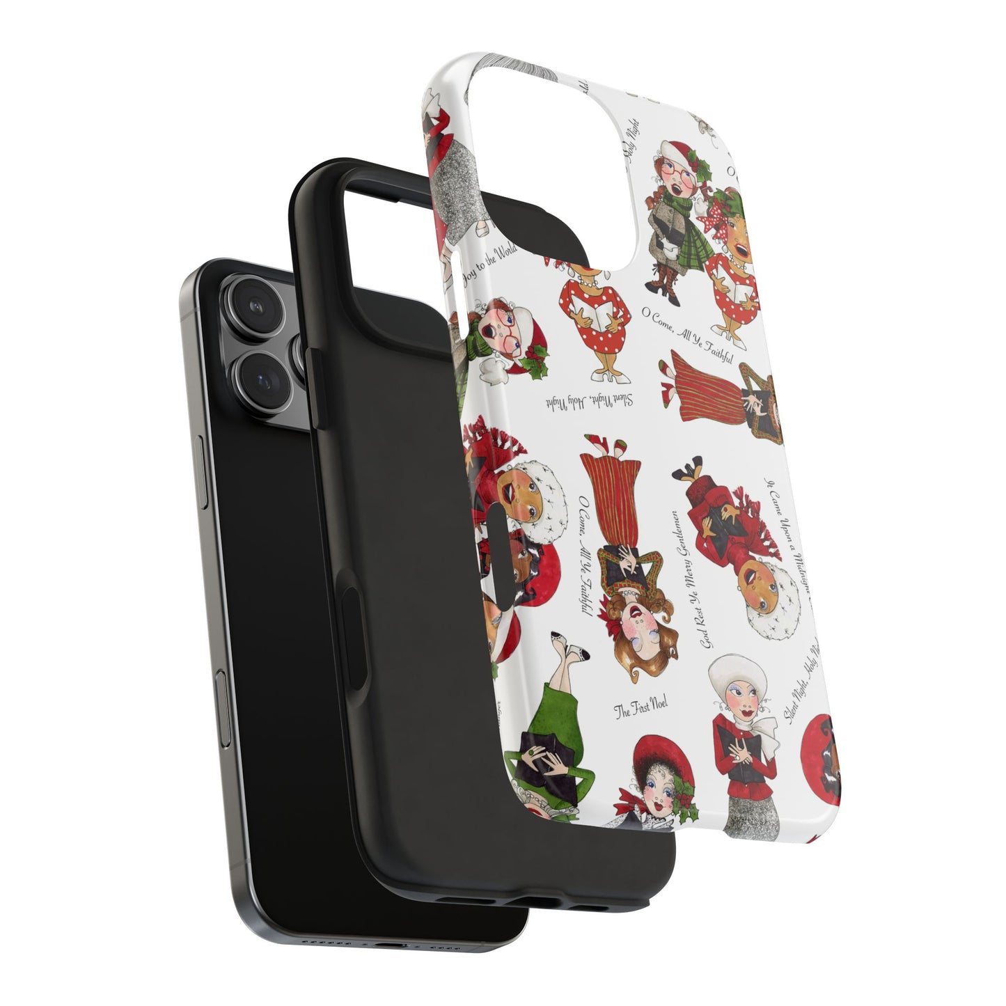 Tossed Carolers Phone Case