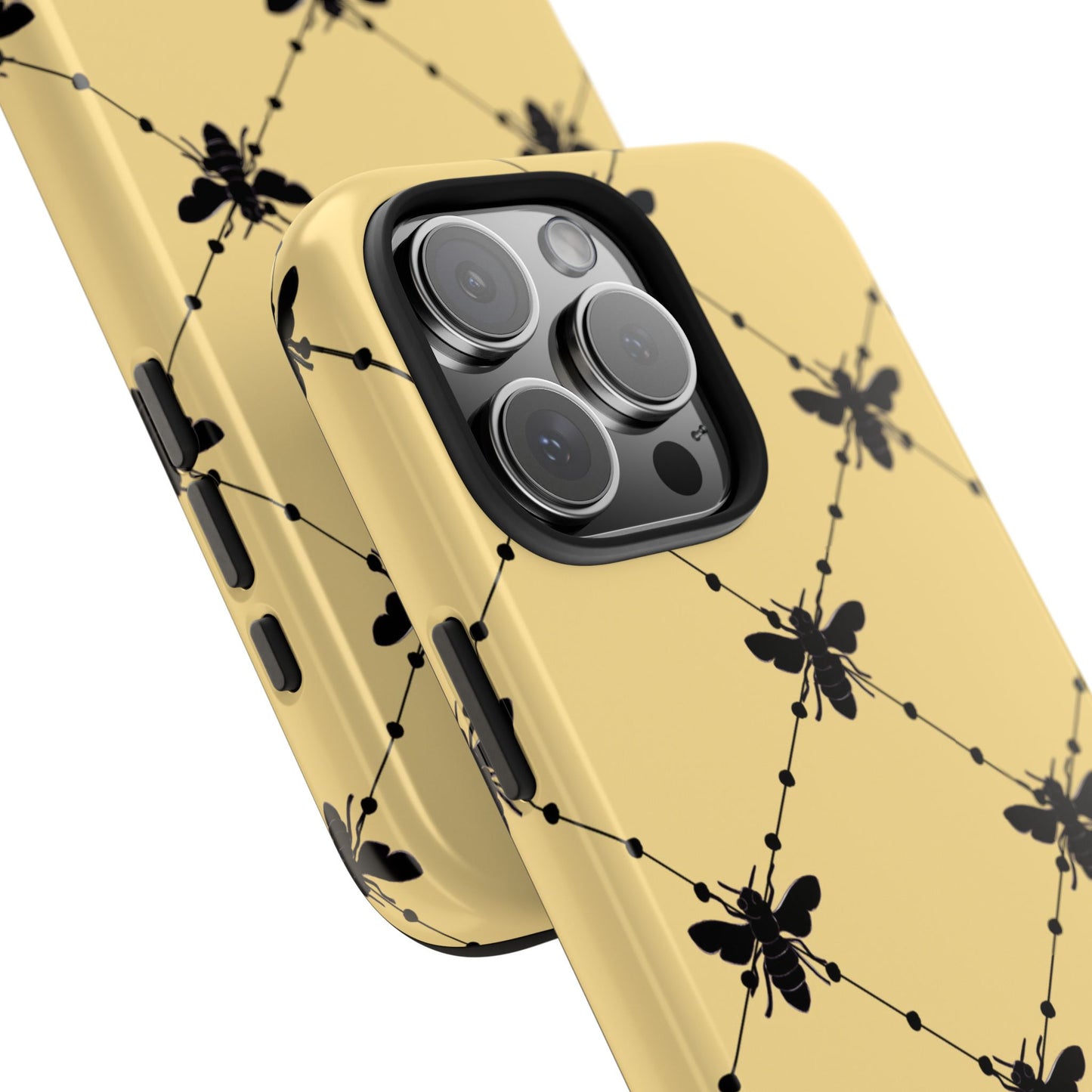 Beaded Bees Yellow Phone Case