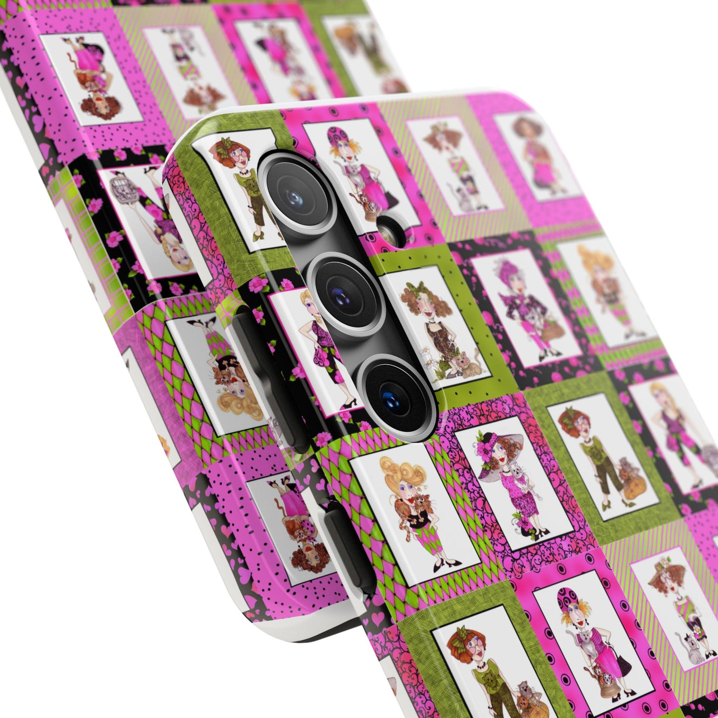 Cat Ladies Cerise Phone Case
