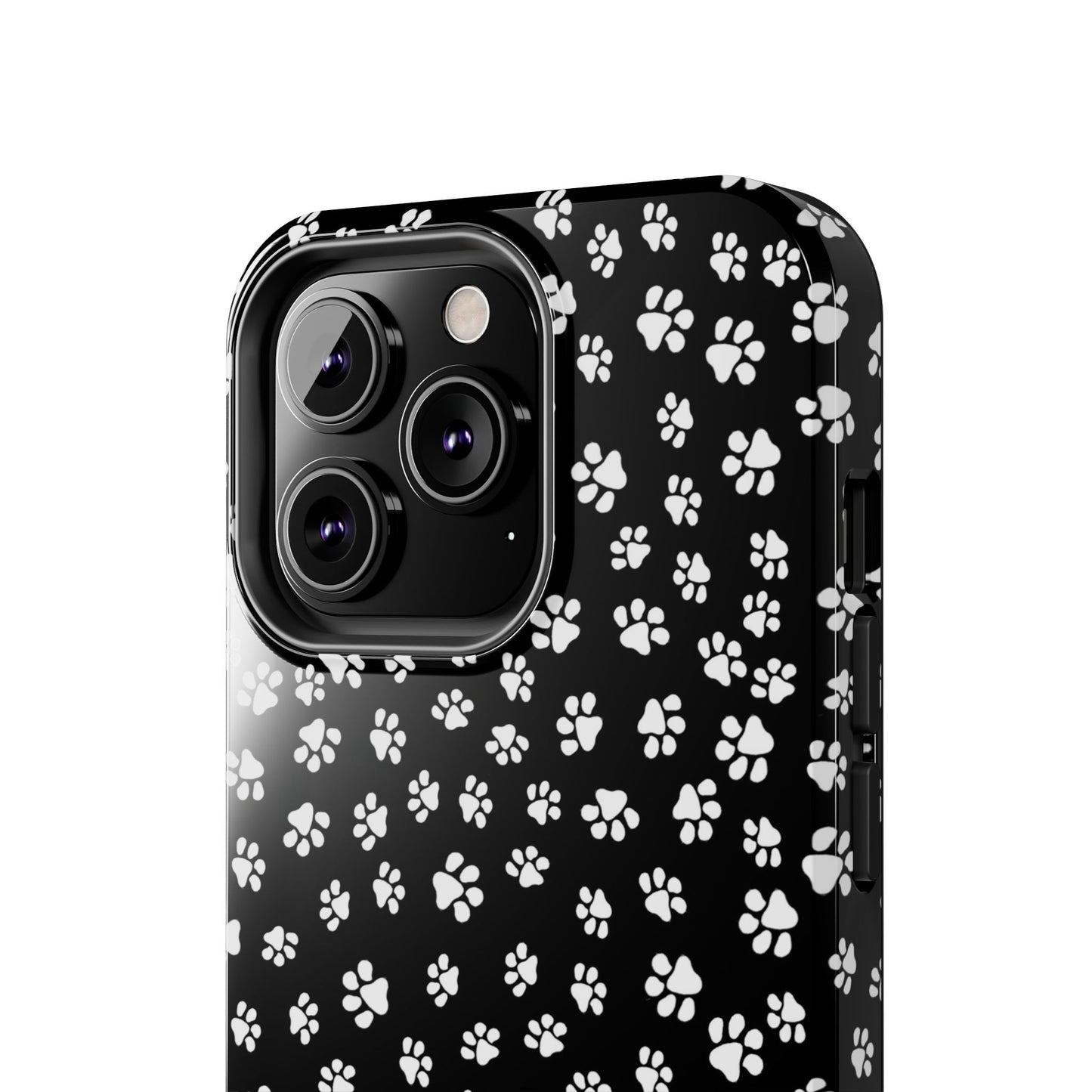 Little Paws Black / White Phone Case