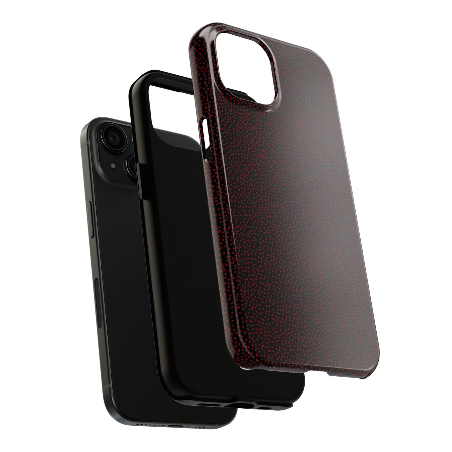 Mini Dot Black / Red Phone Case