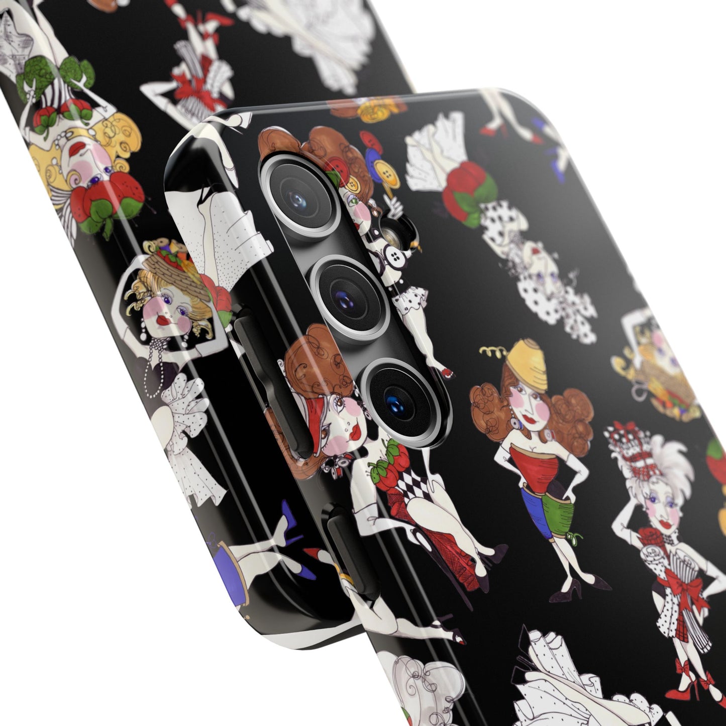 Sew Tossed Black Phone Case