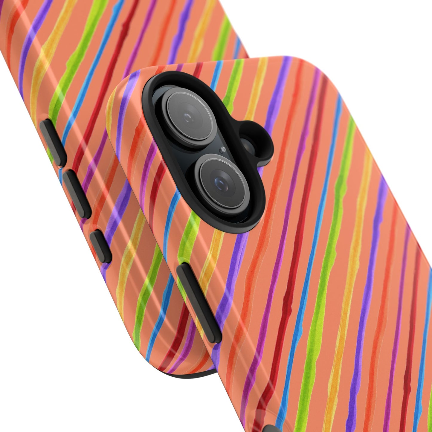 Calico Stripe Orange Phone Case