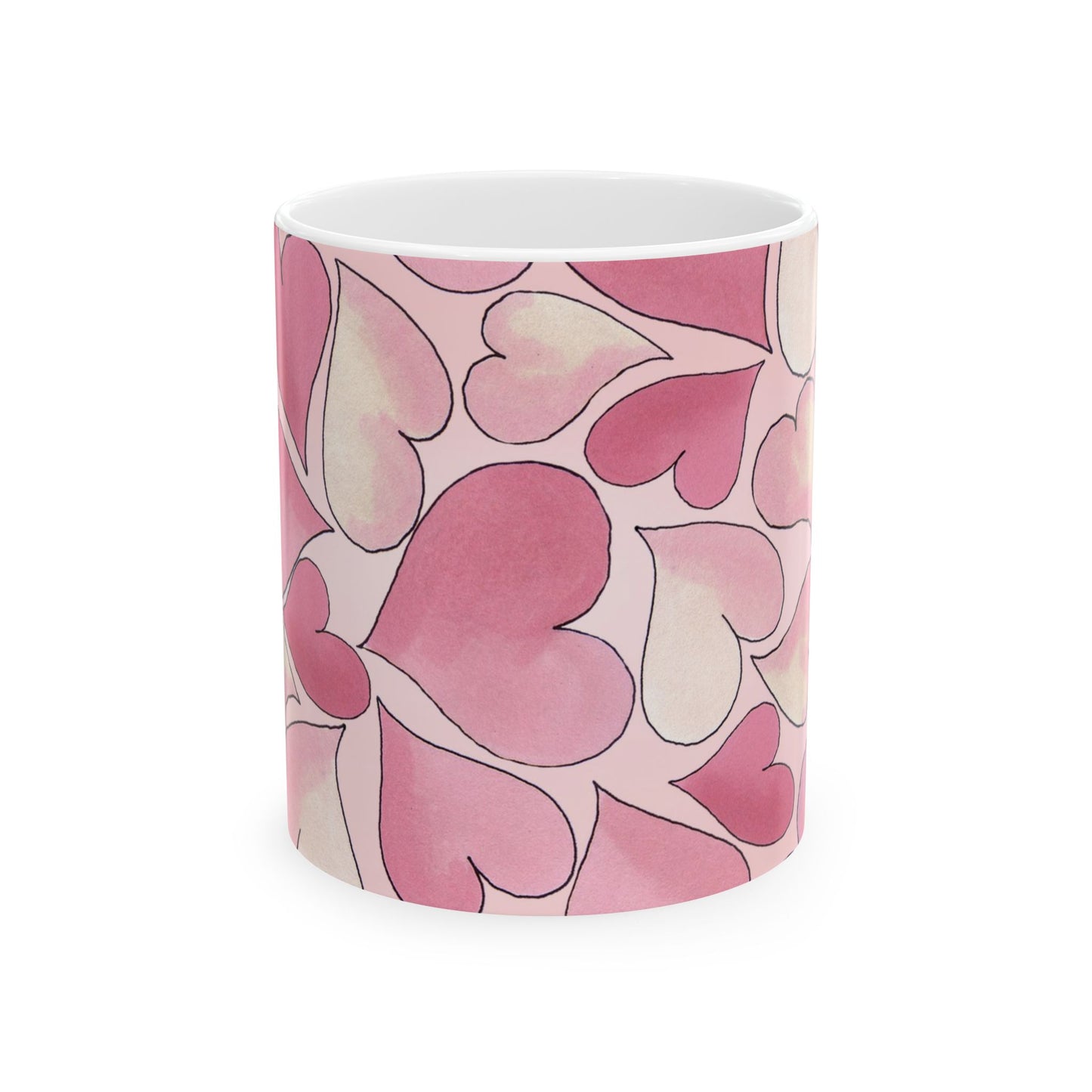 Hearts Pink Sky Cup