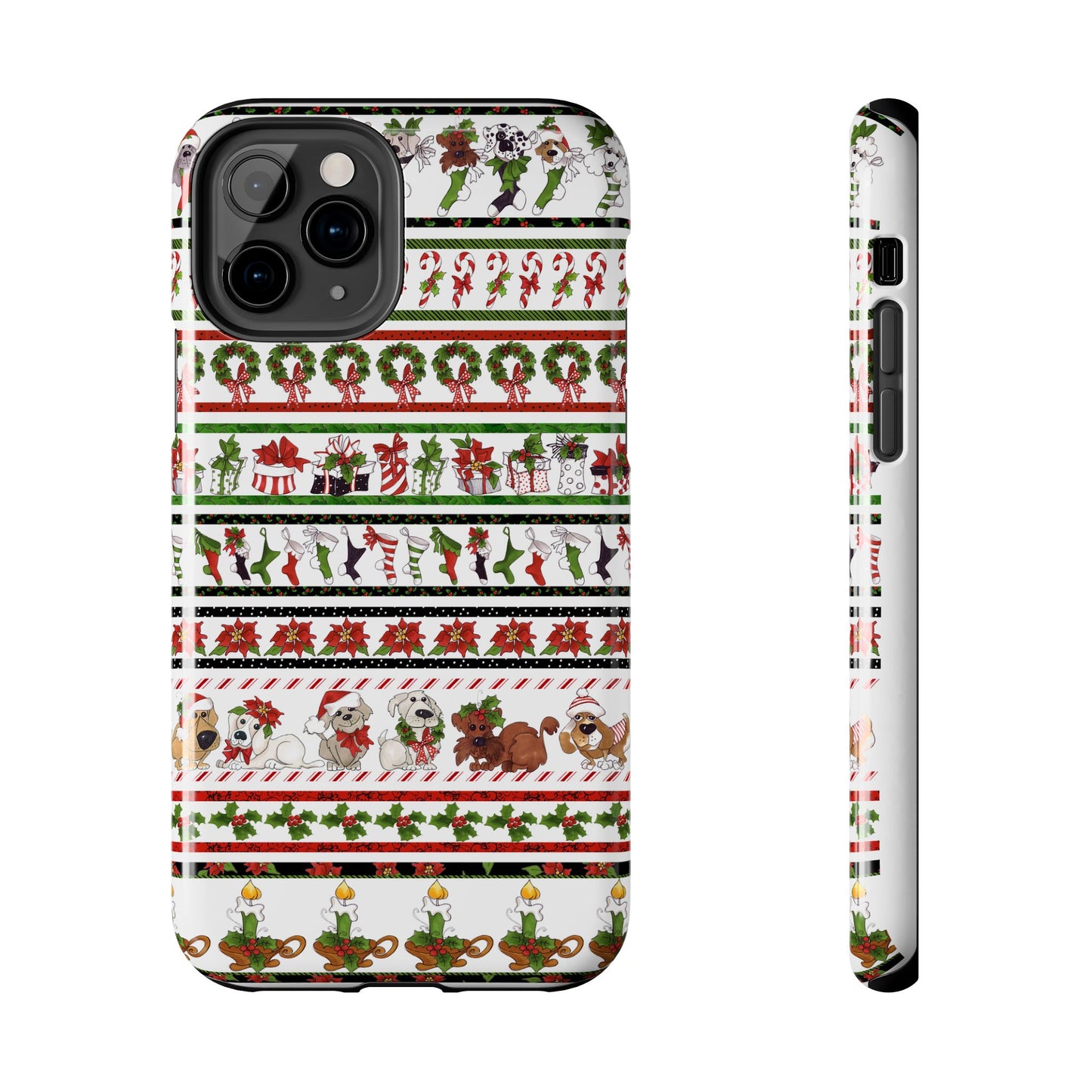 Holiday Borders White Phone Case