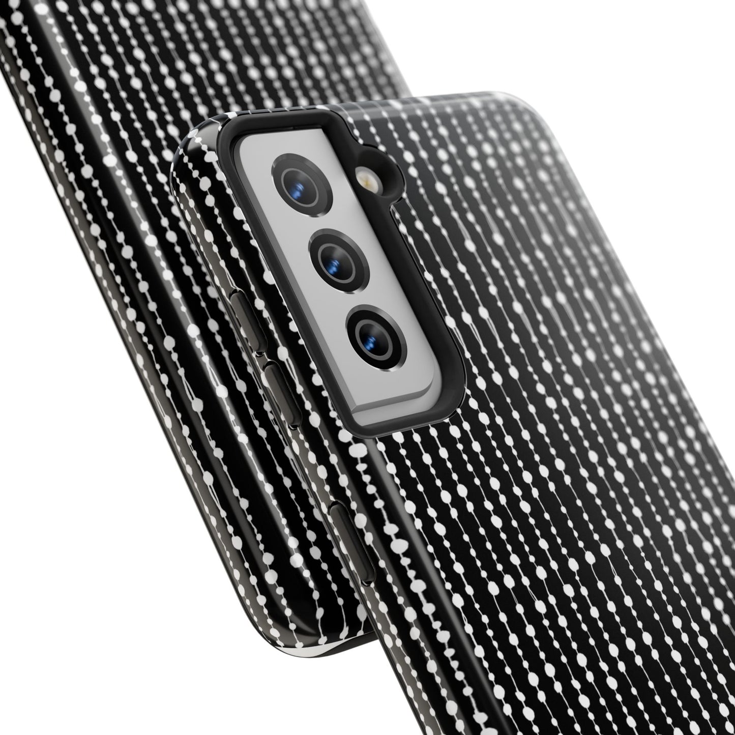 Beaded Curtain Black / White Phone Case