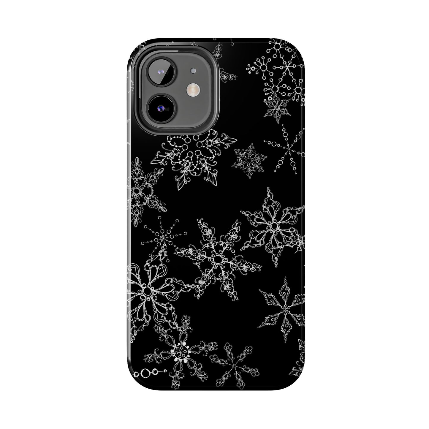 Random Flakes Black Phone Case