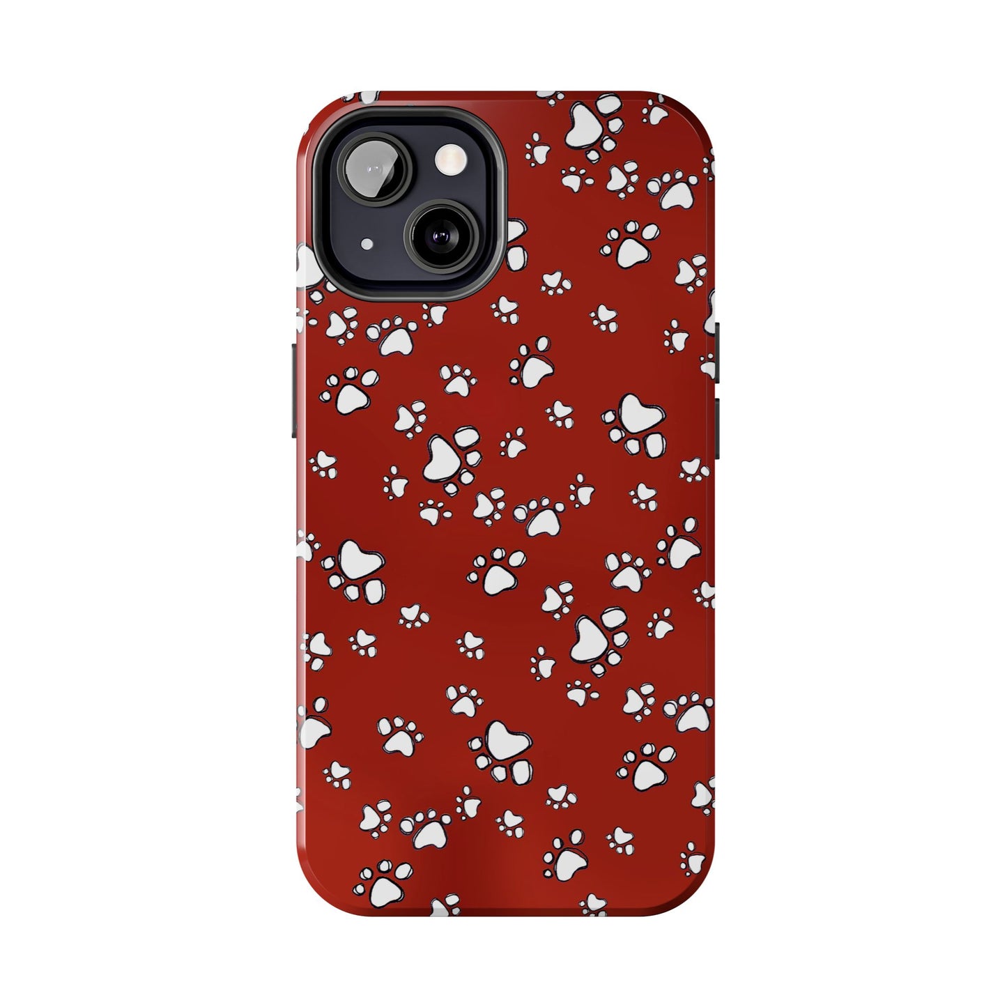 Paw Flakes Red Phone Case