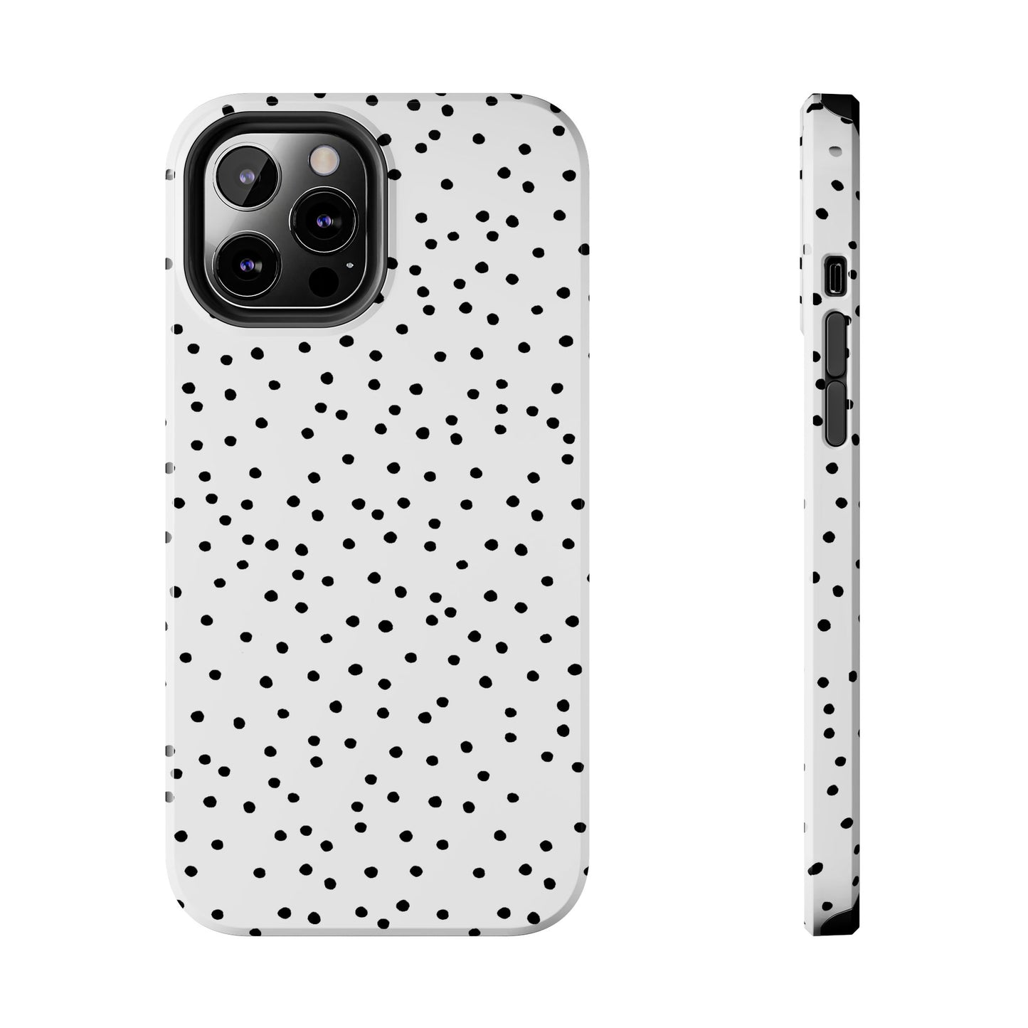 Dinky Dots White / Black Phone Case