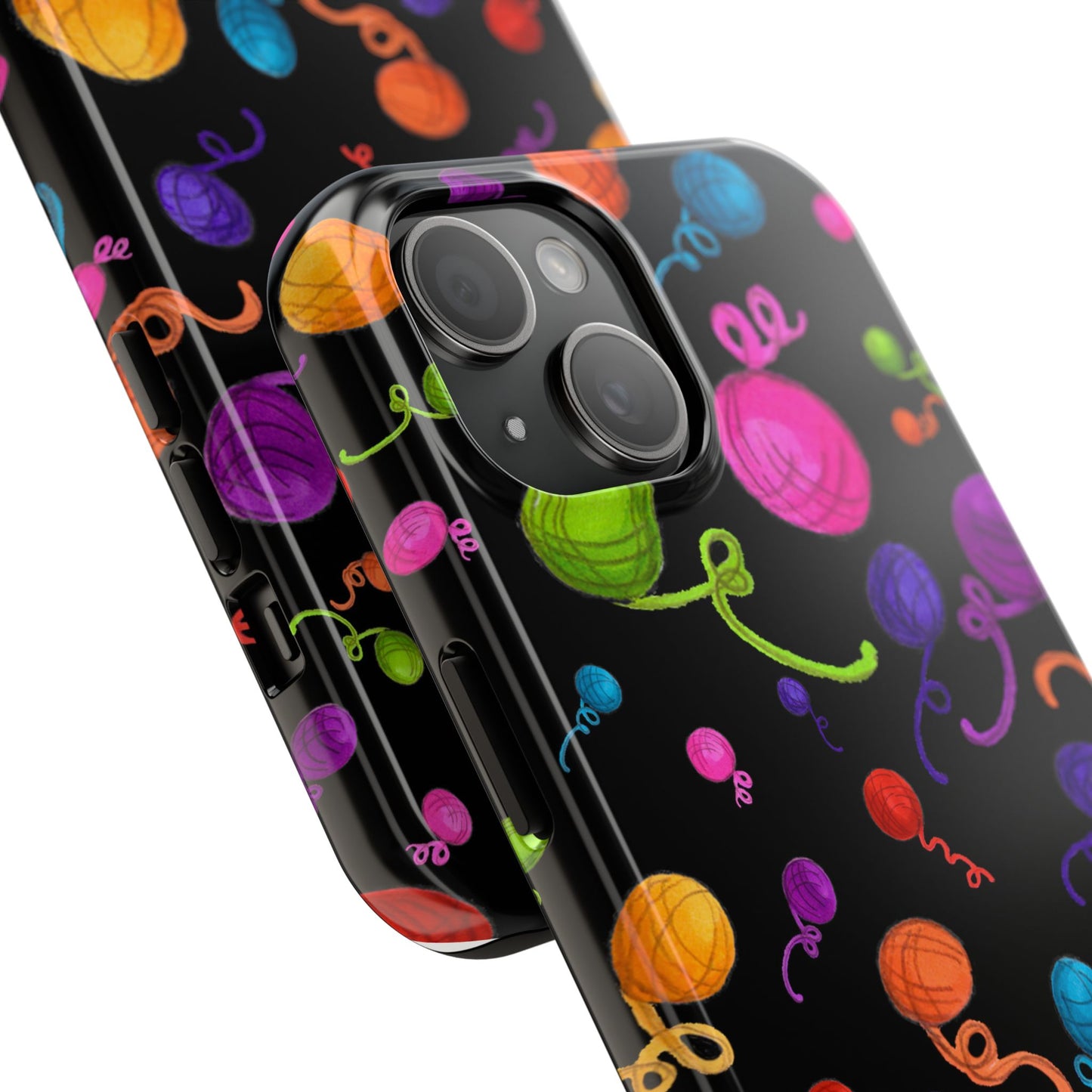 Yarniverse Black Phone Case