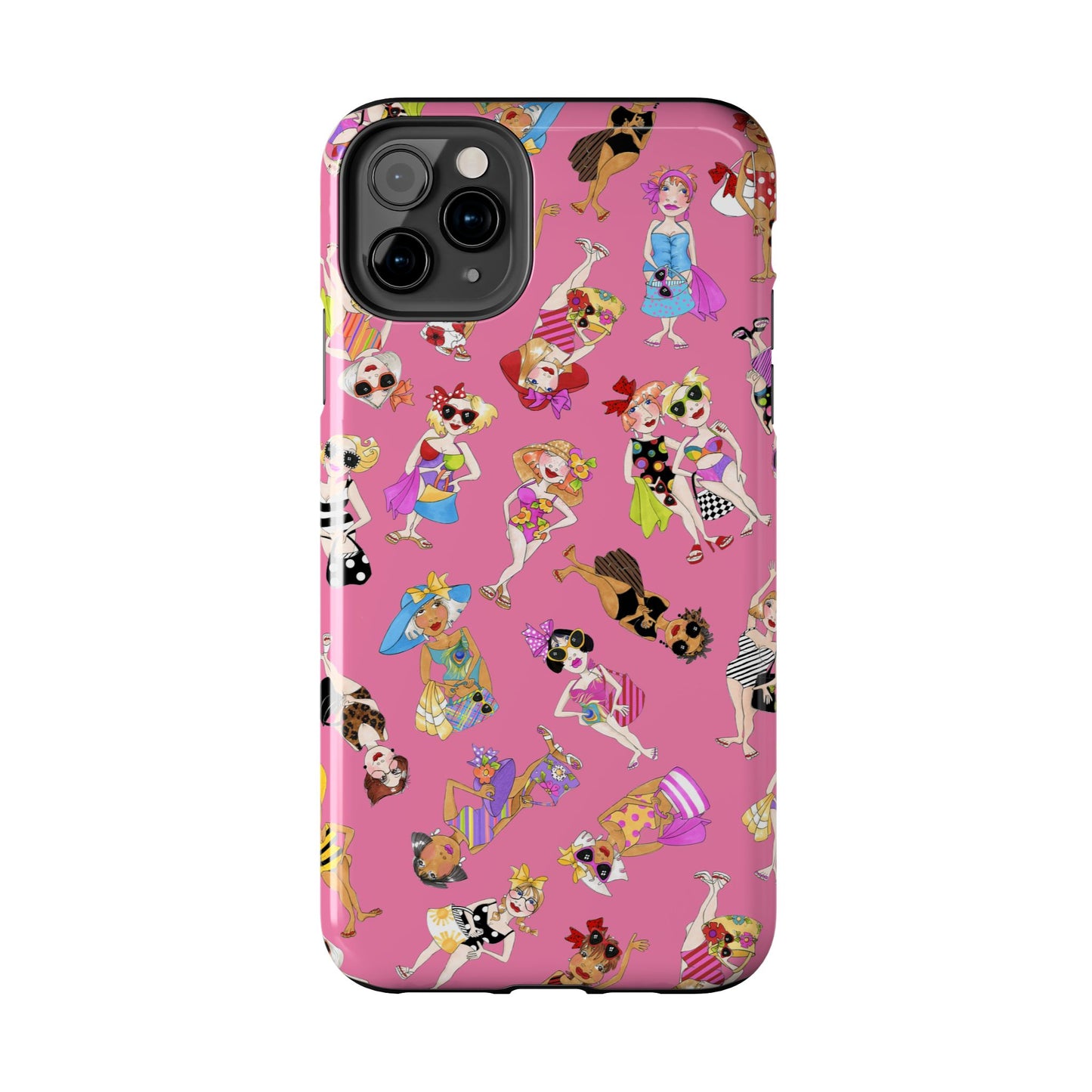 Tossed Beauties Pink Phone Case