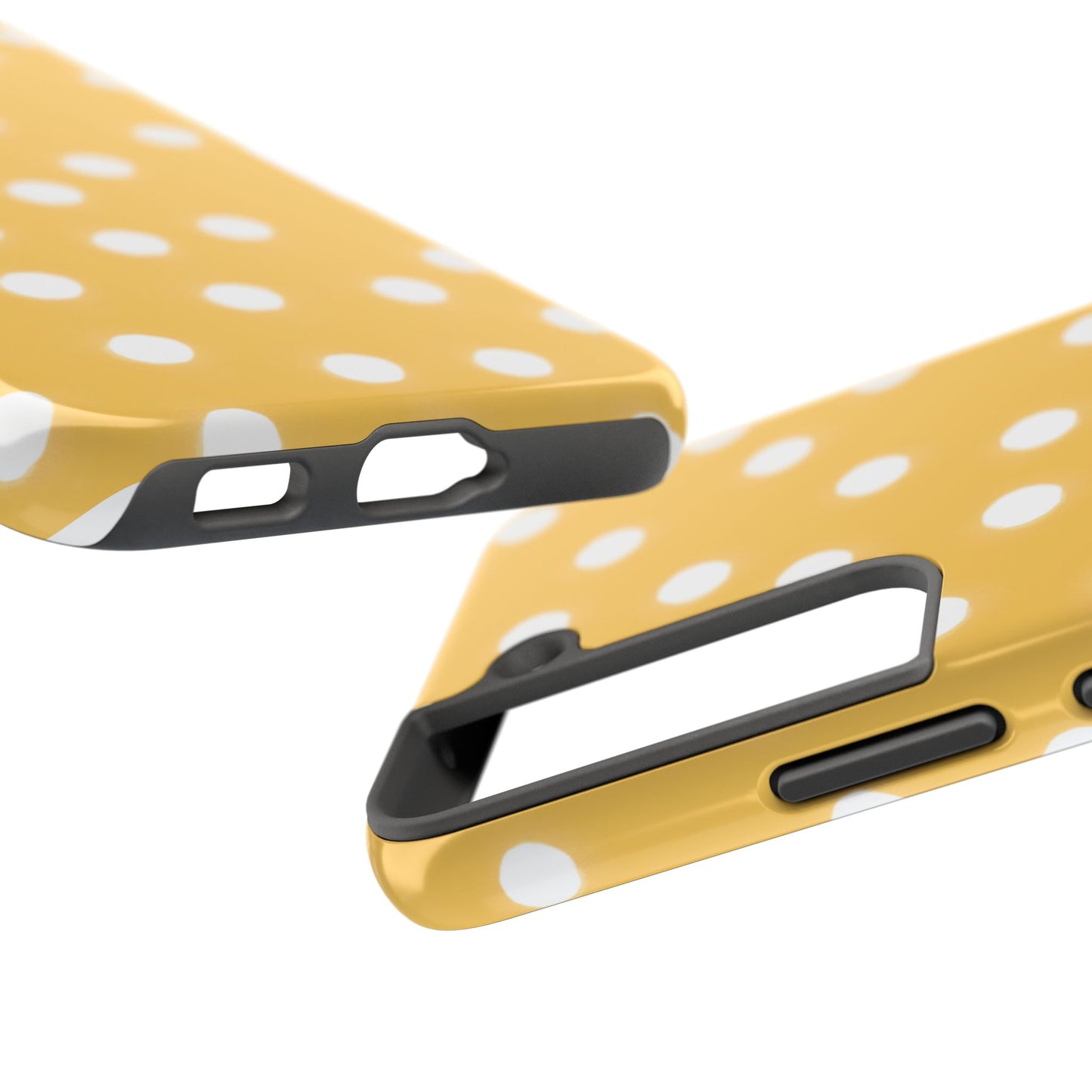 Jumbo Dots Yellow / White Phone Case