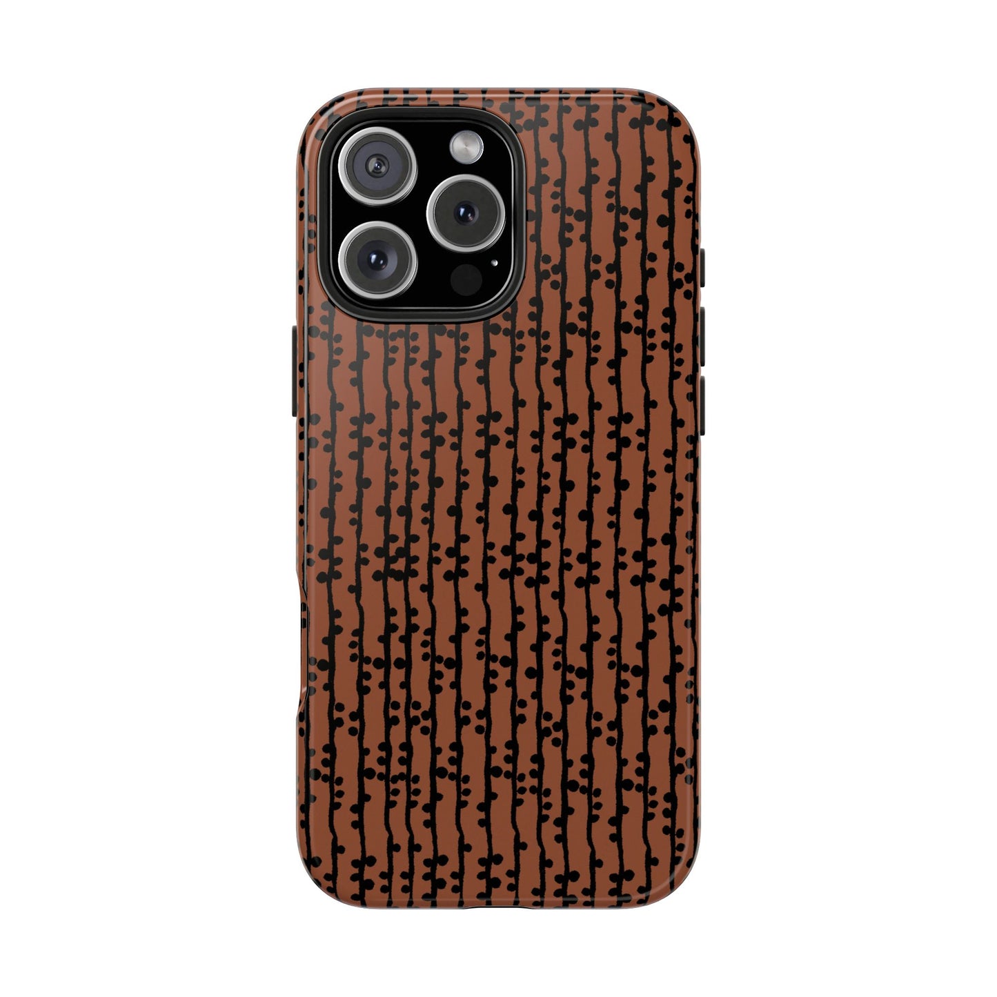 Loopy Stripe Brown Phone Case