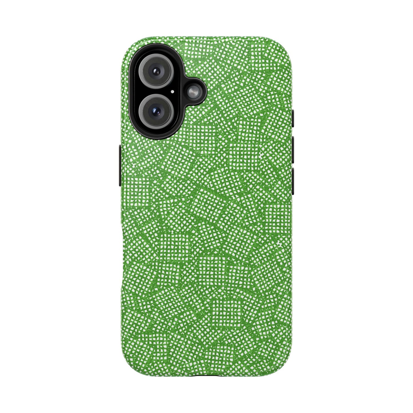 Check Patch Small Green Phone Case