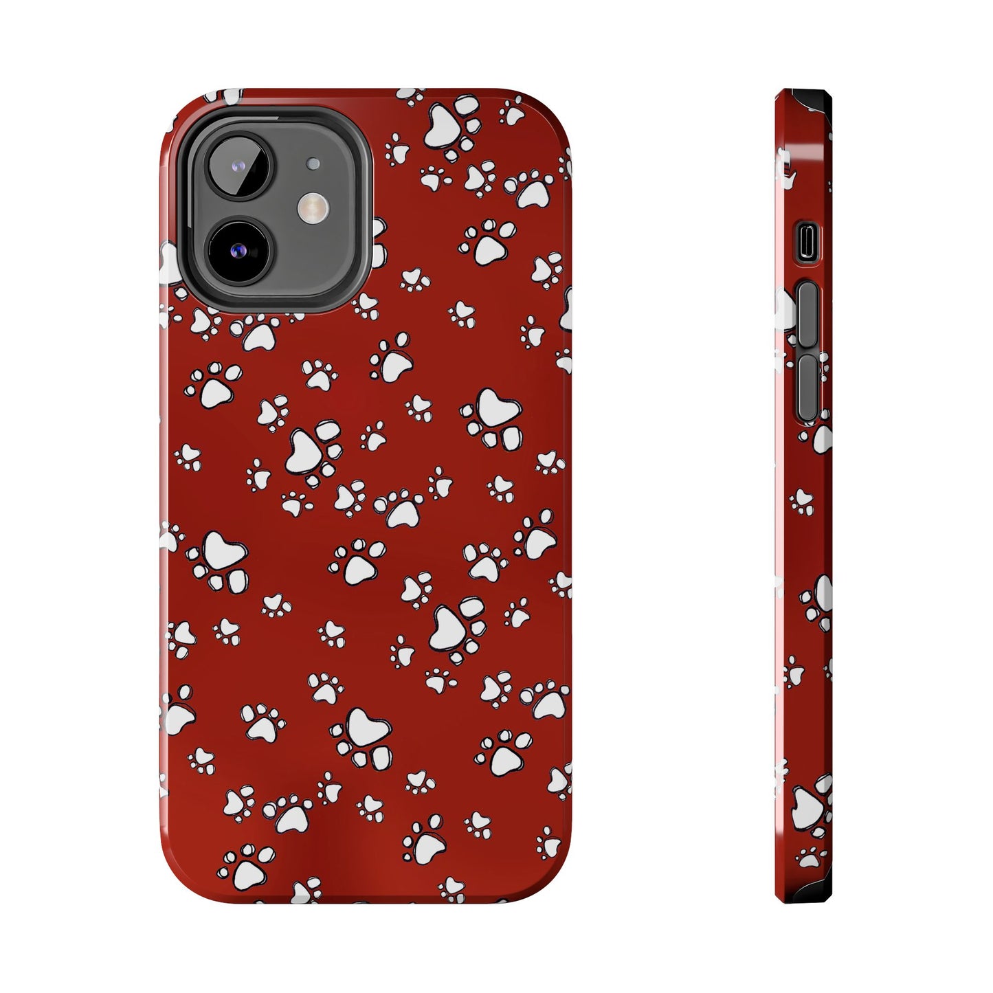 Paw Flakes Red Phone Case