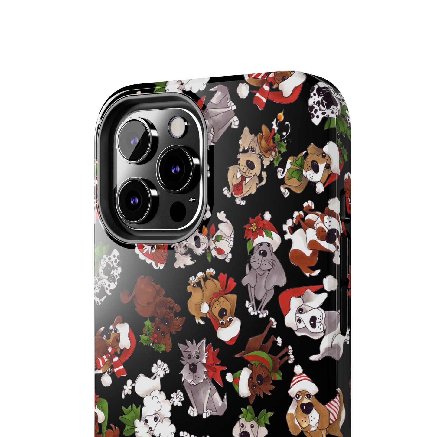 Doggie Toss Black Phone Case