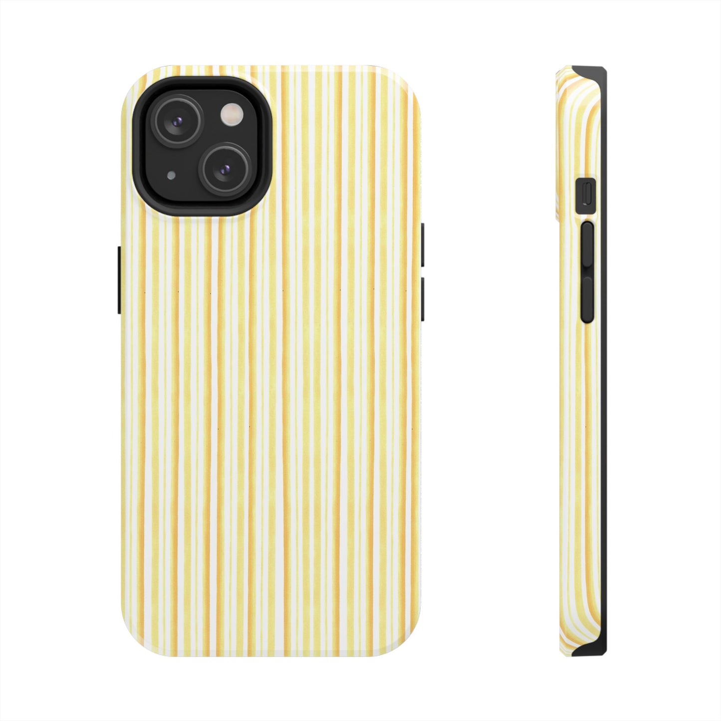 Tri Stripe Yellow Phone Case