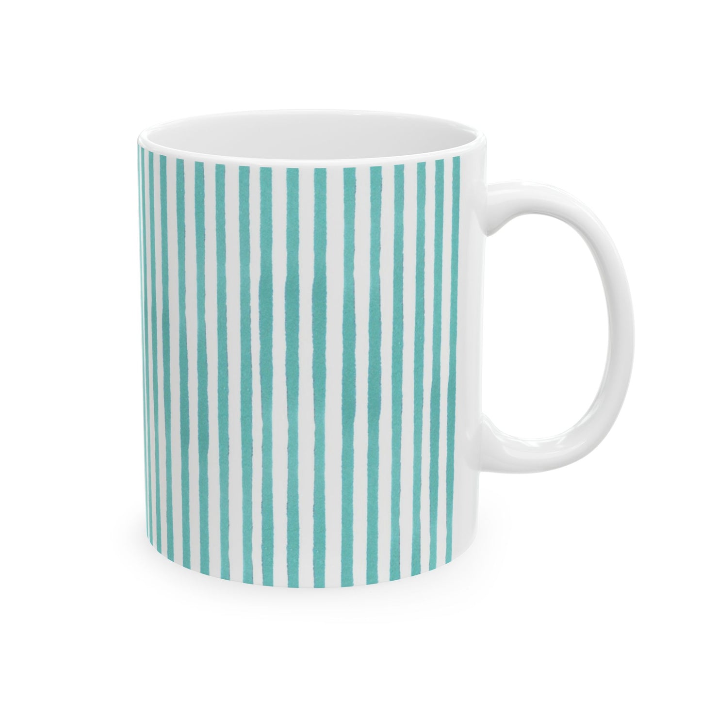 Lazy Stripe Turquoise Cup