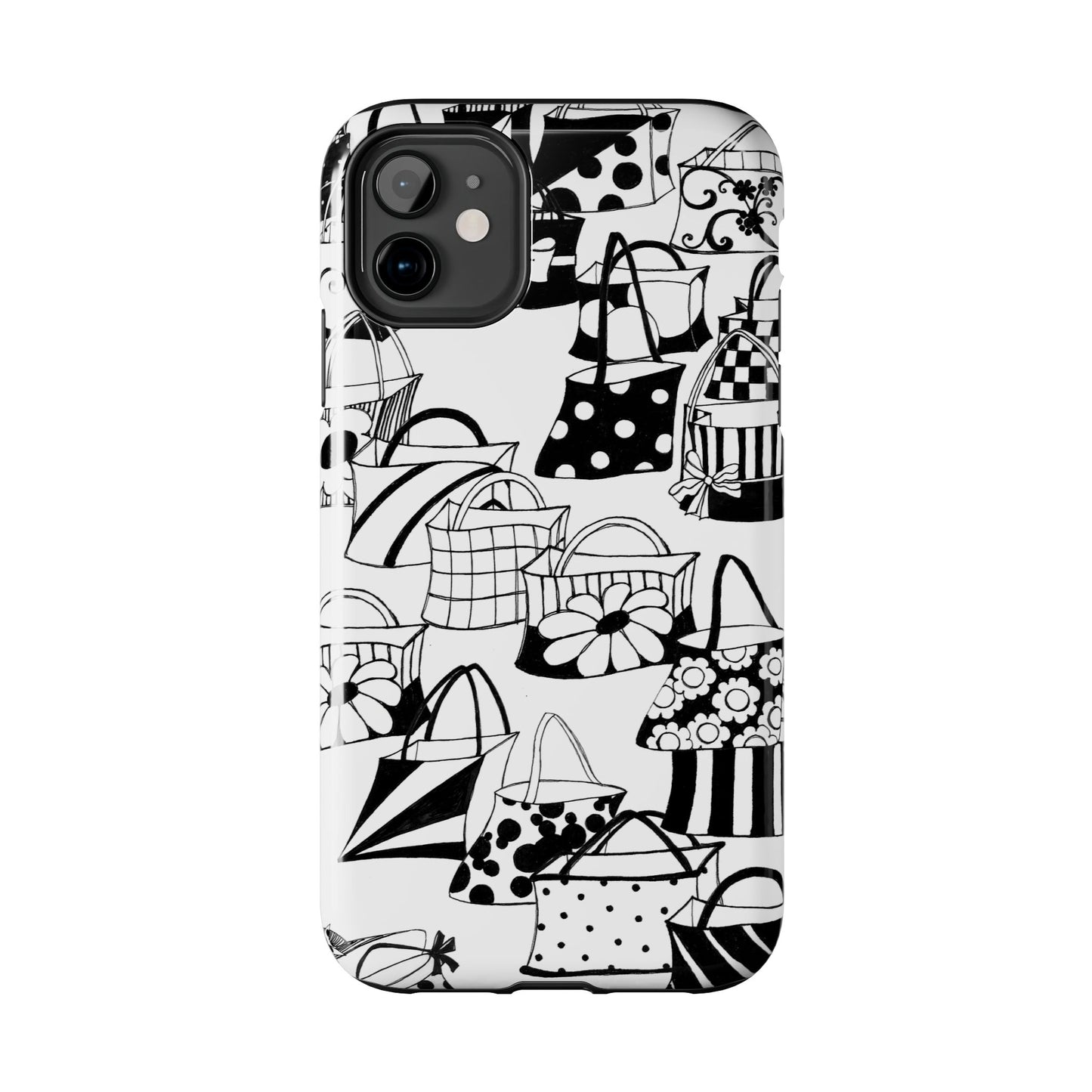Totes White / Black Phone Case