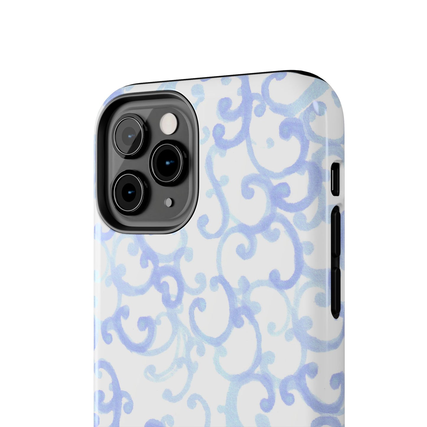 Scrollie White / Blue Phone Case