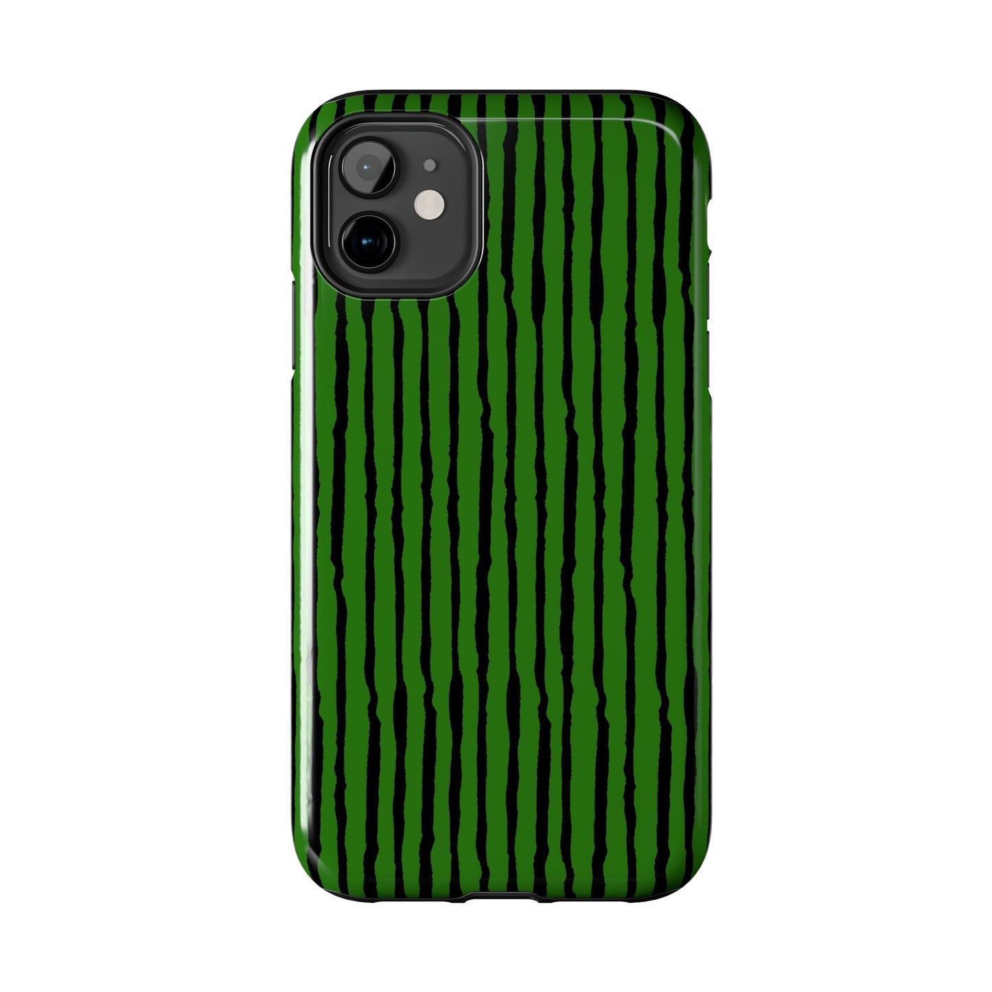 Sorta Stripe Green / Black Phone Case
