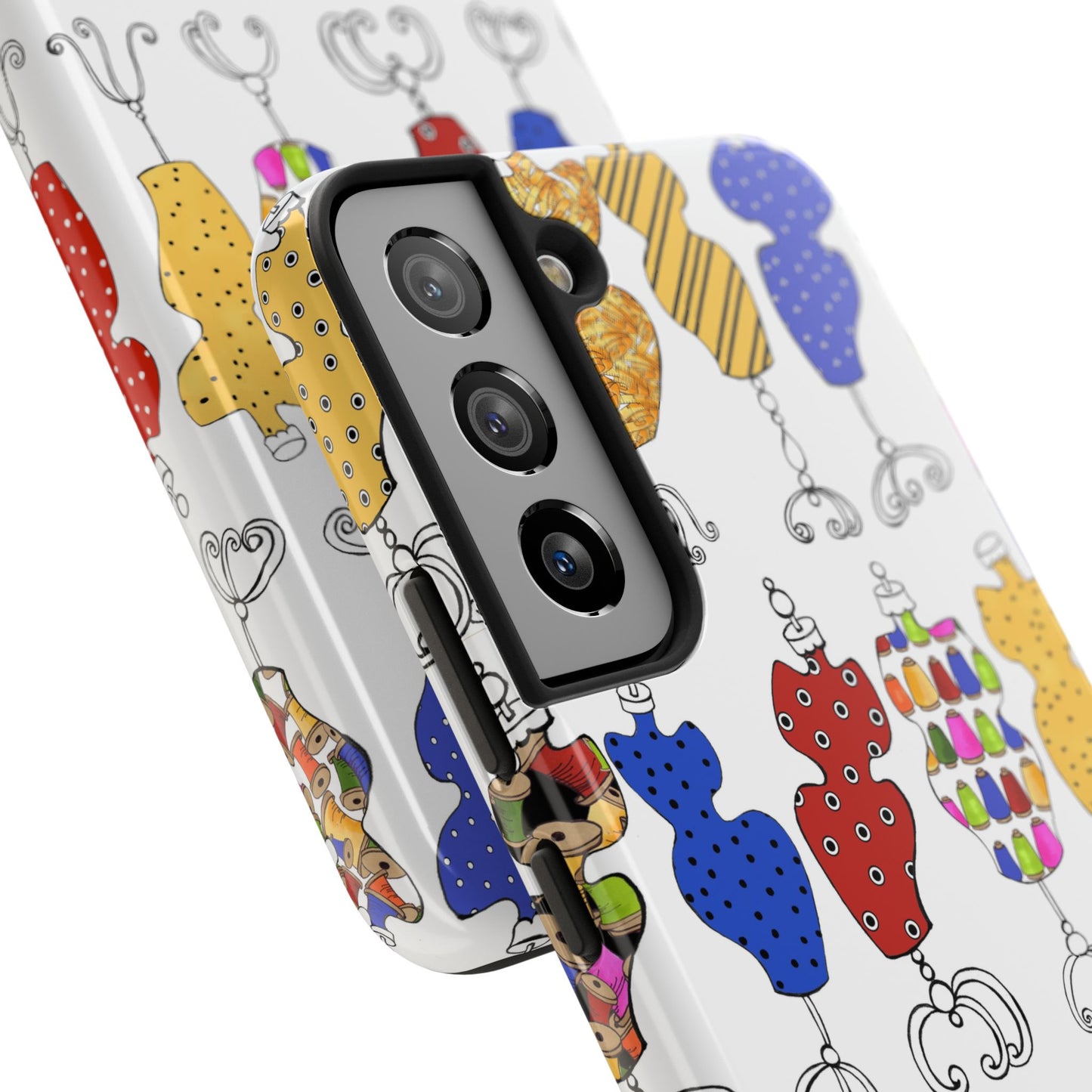 Go Figure White / Multi Phone Case