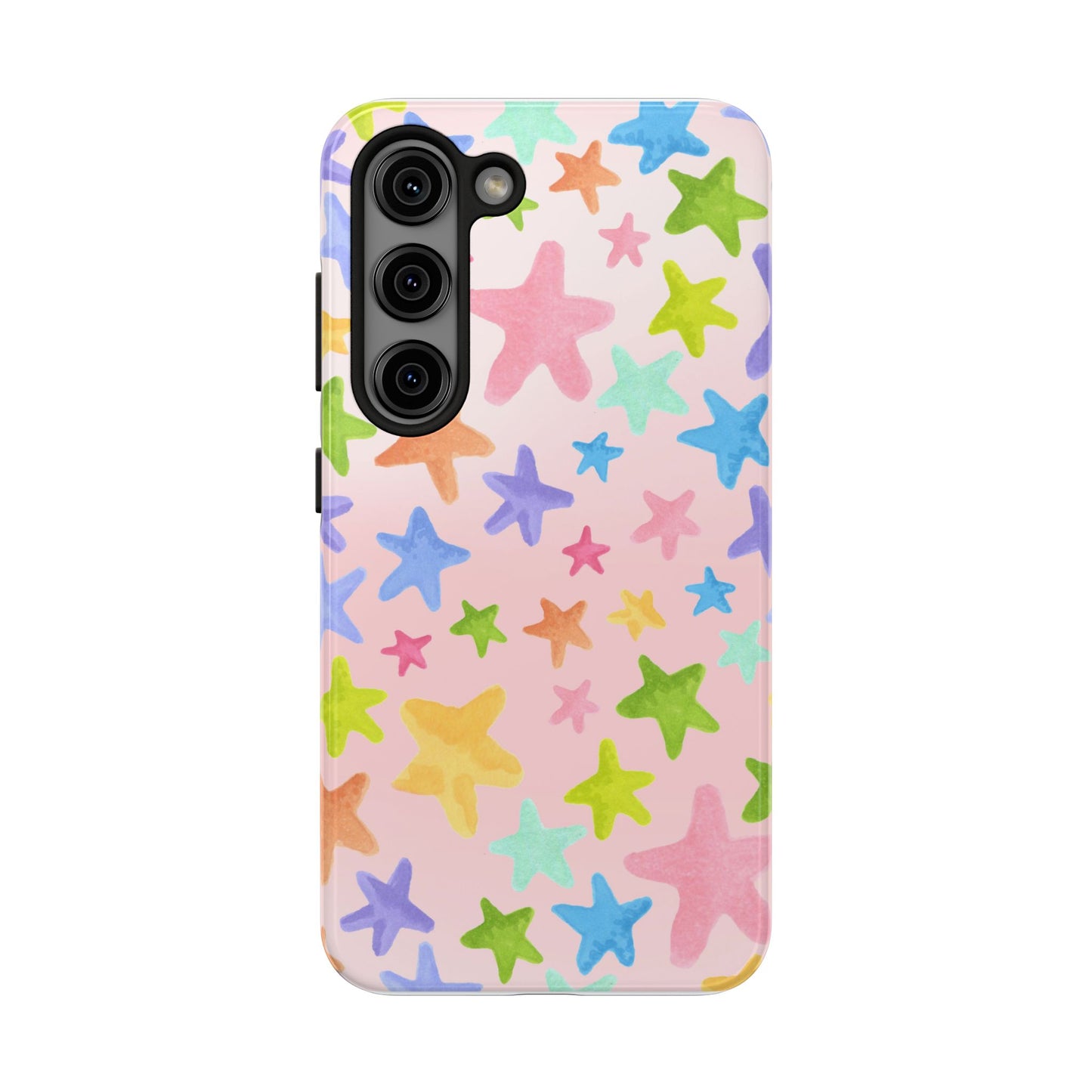 Happy Stars Pink Phone Case