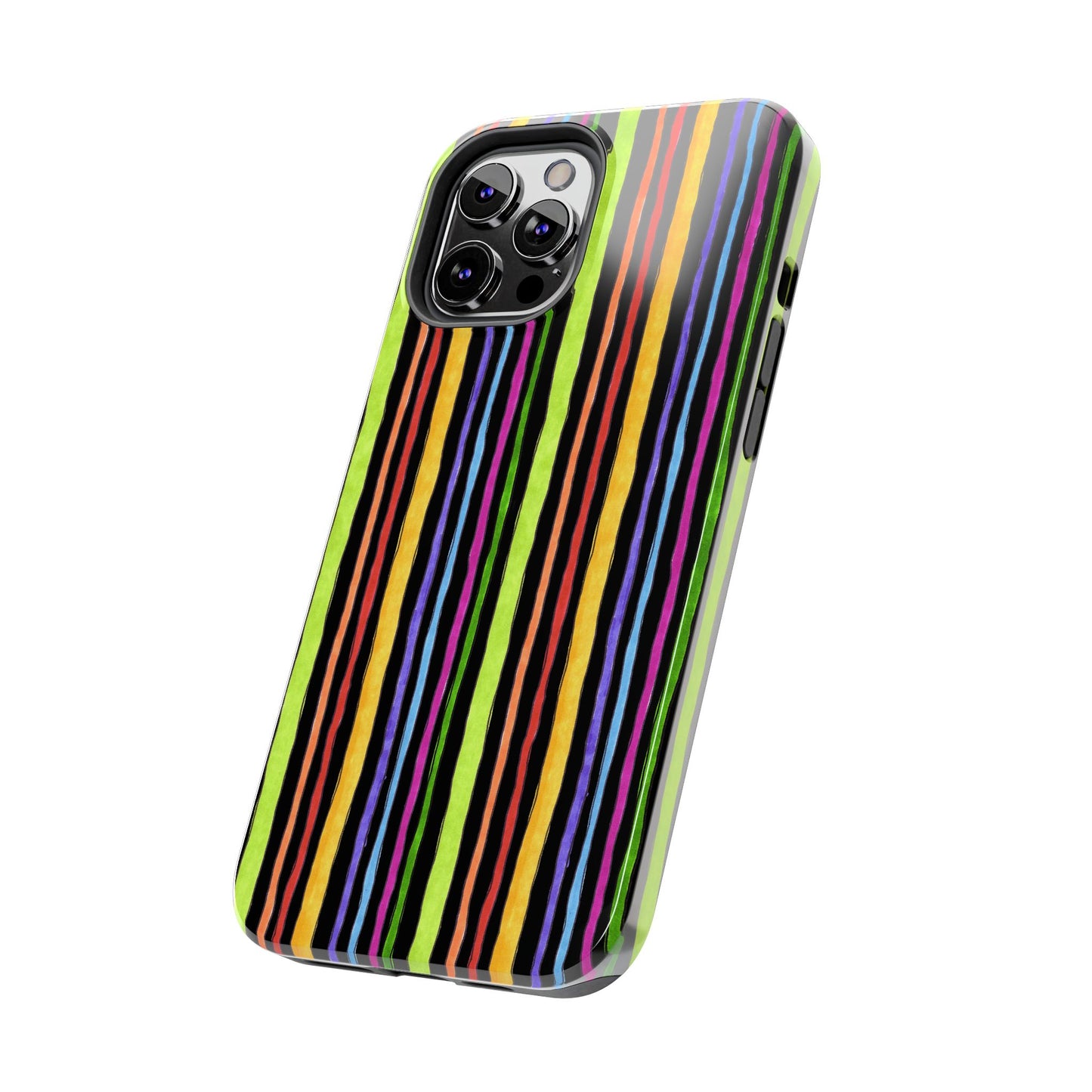 Stripe Fancy Black Phone Case